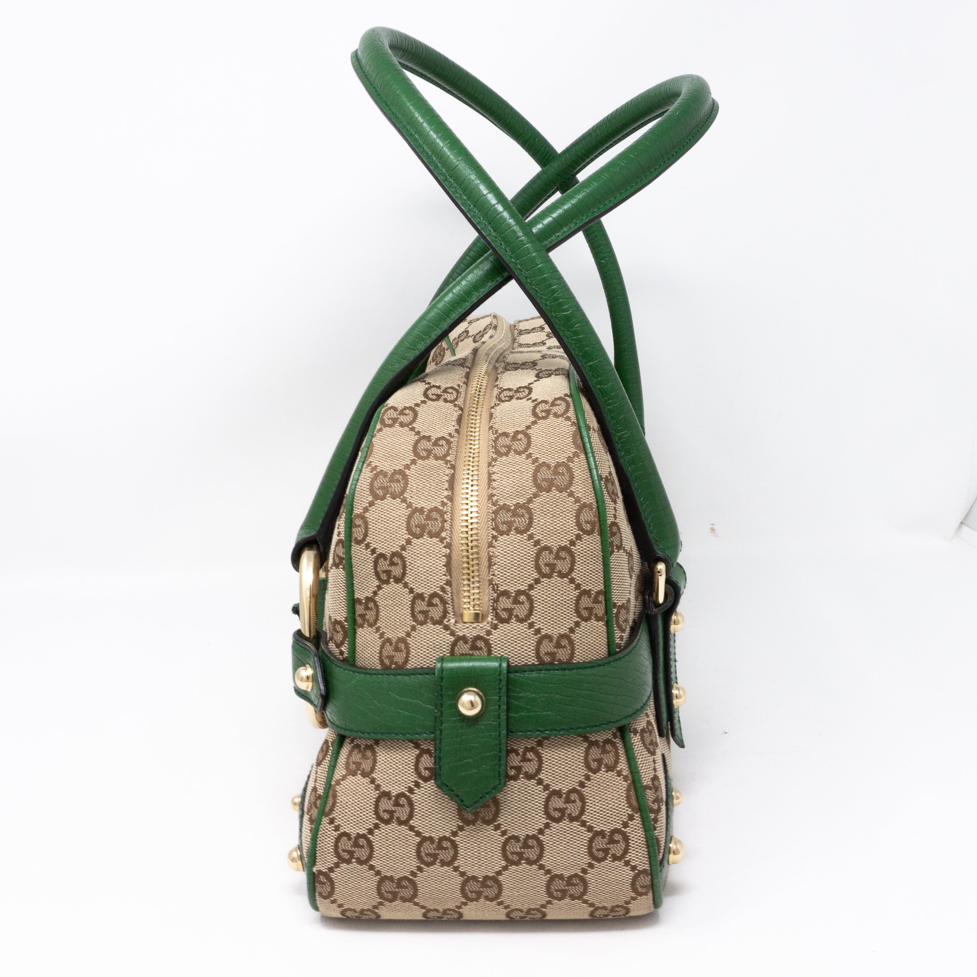 Horsebit Chain Shoulder Bag Green