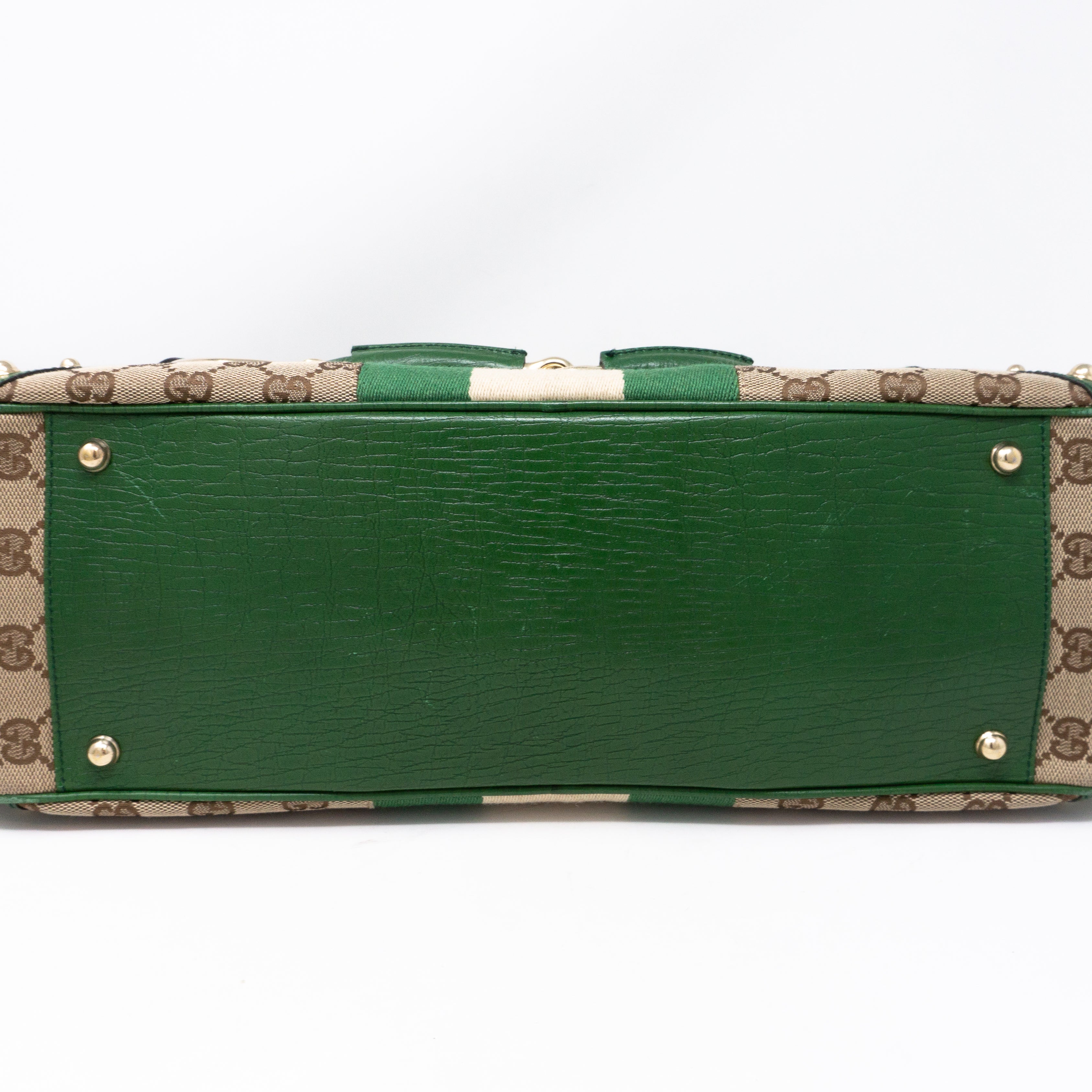 Horsebit Chain Shoulder Bag Green