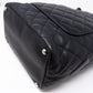 Cambon Small Tote Quilted Leather Black