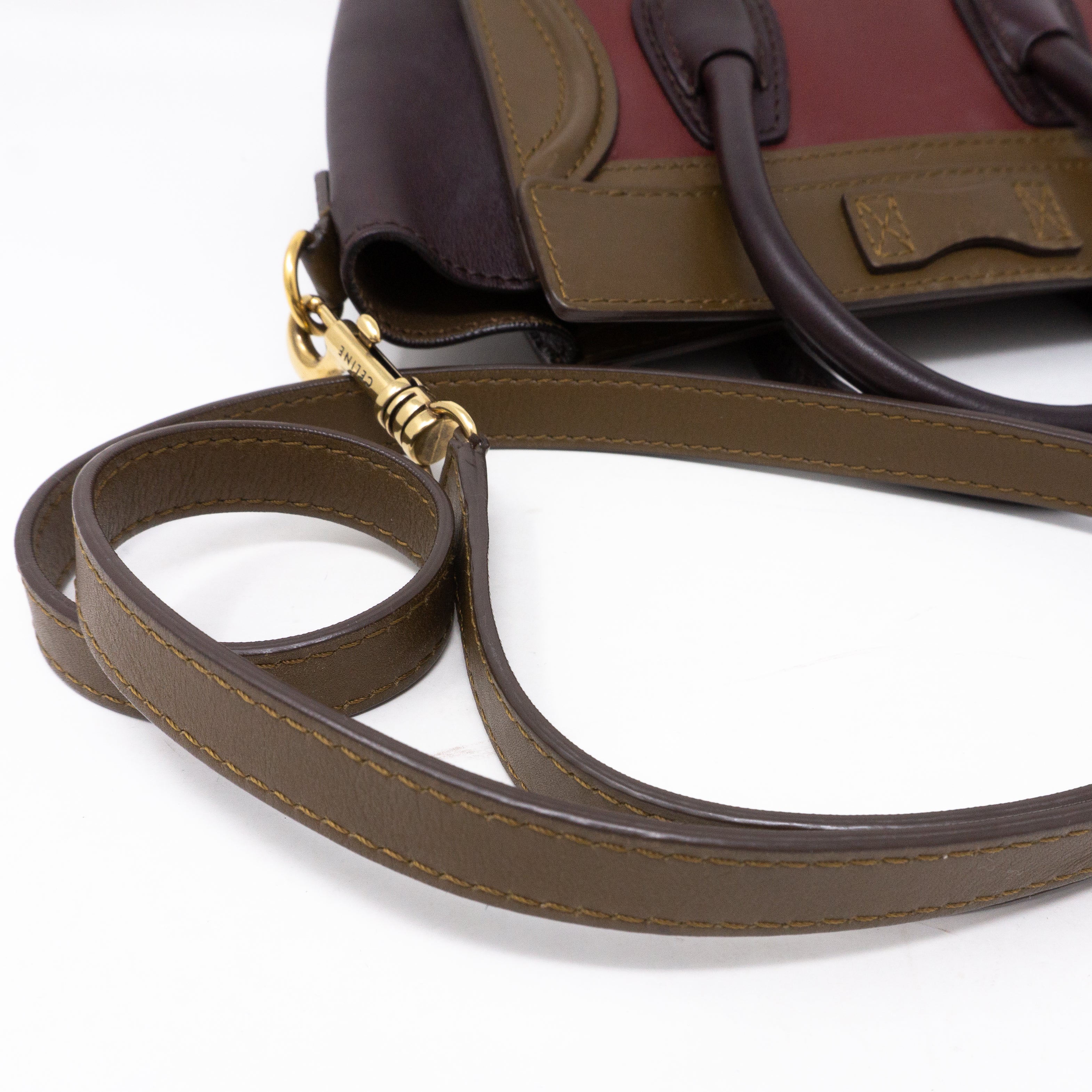 Nano Luggage Tri-color Leather