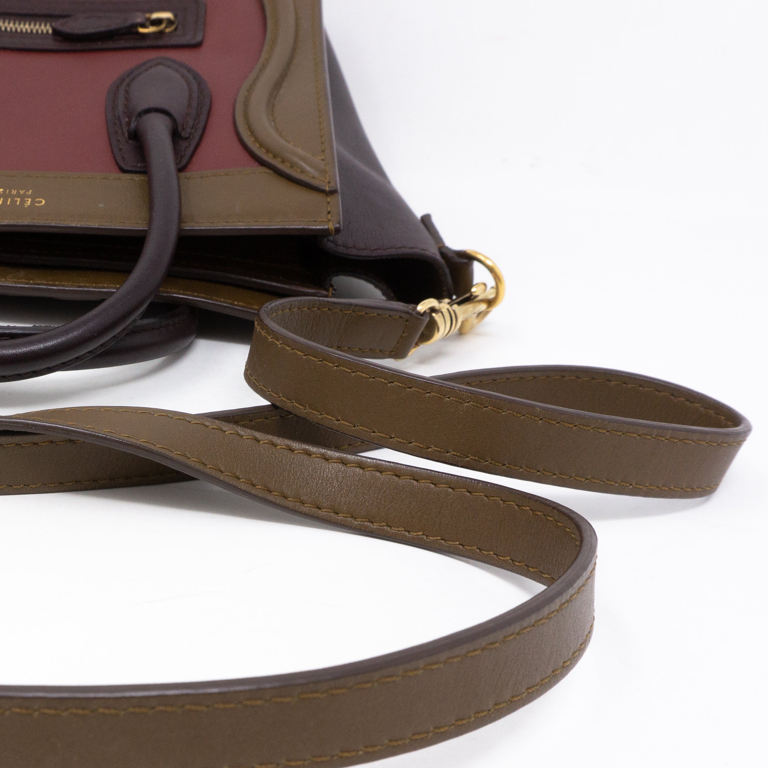 Nano Luggage Tri-color Leather