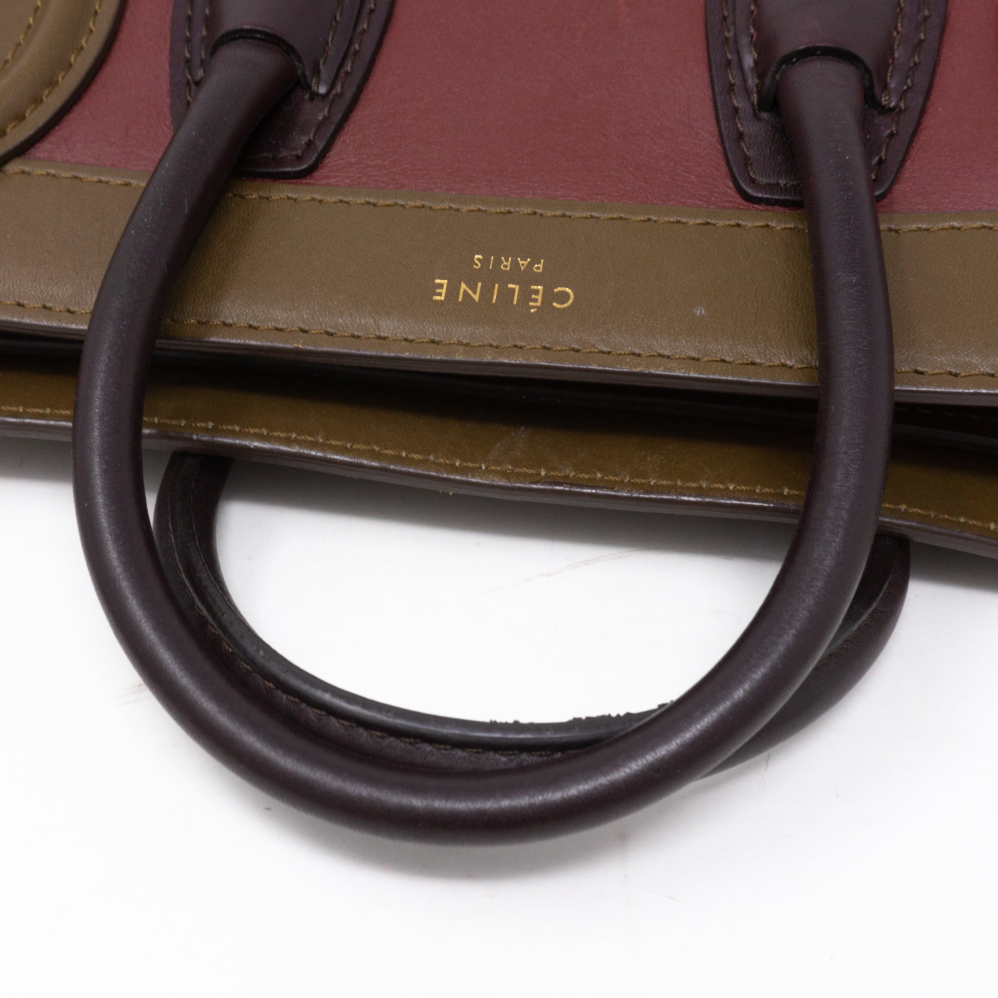 Nano Luggage Tri-color Leather