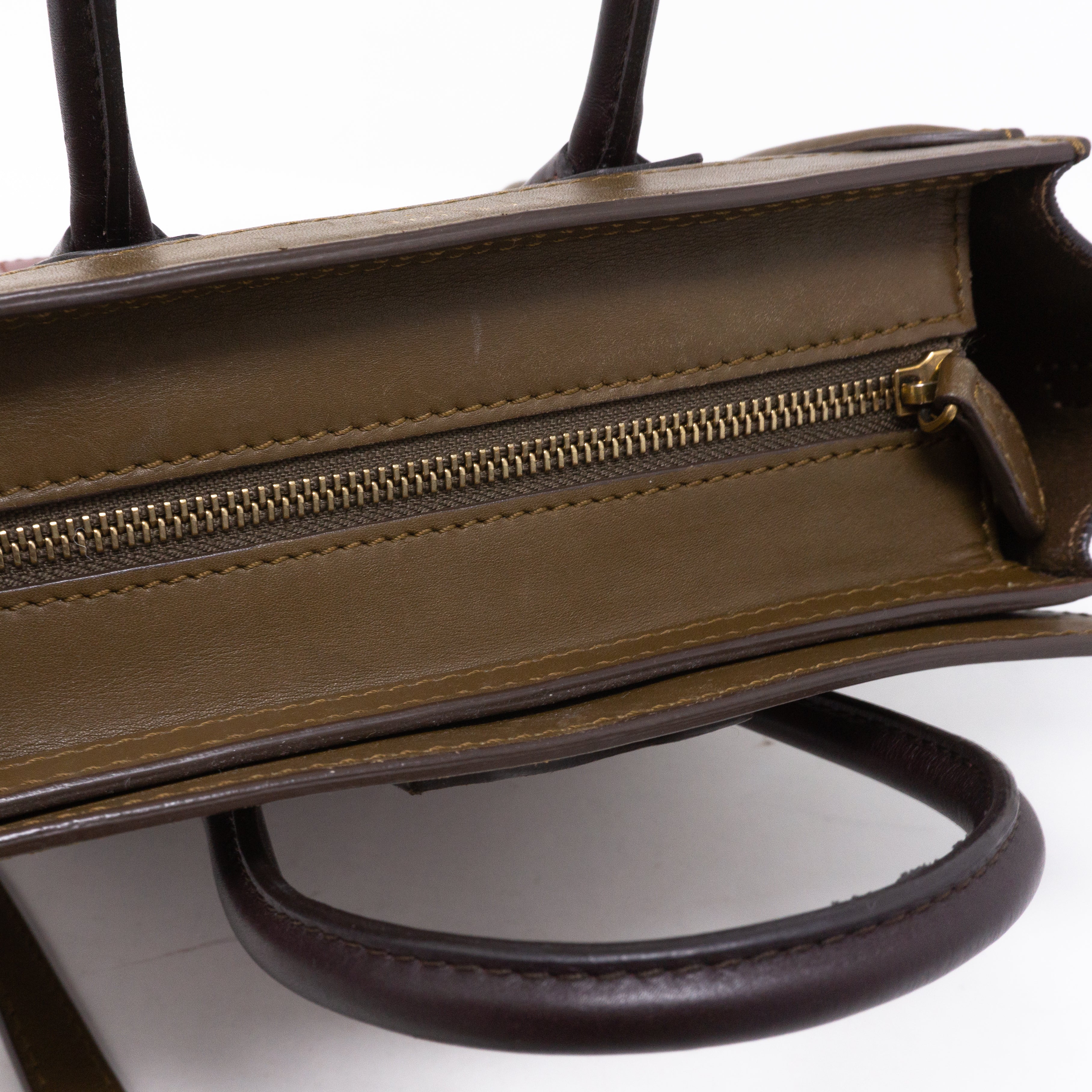 Nano Luggage Tri-color Leather