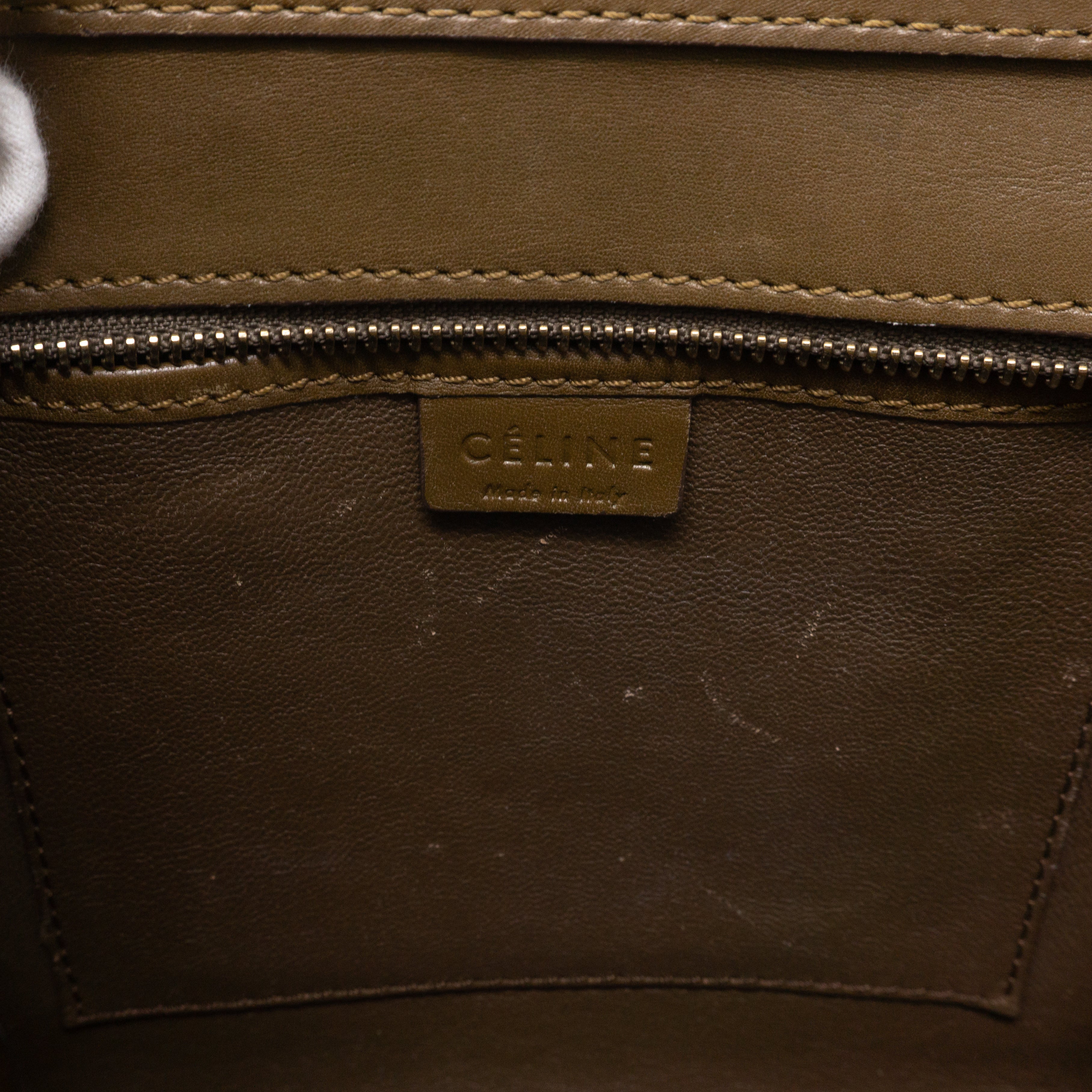 Nano Luggage Tri-color Leather