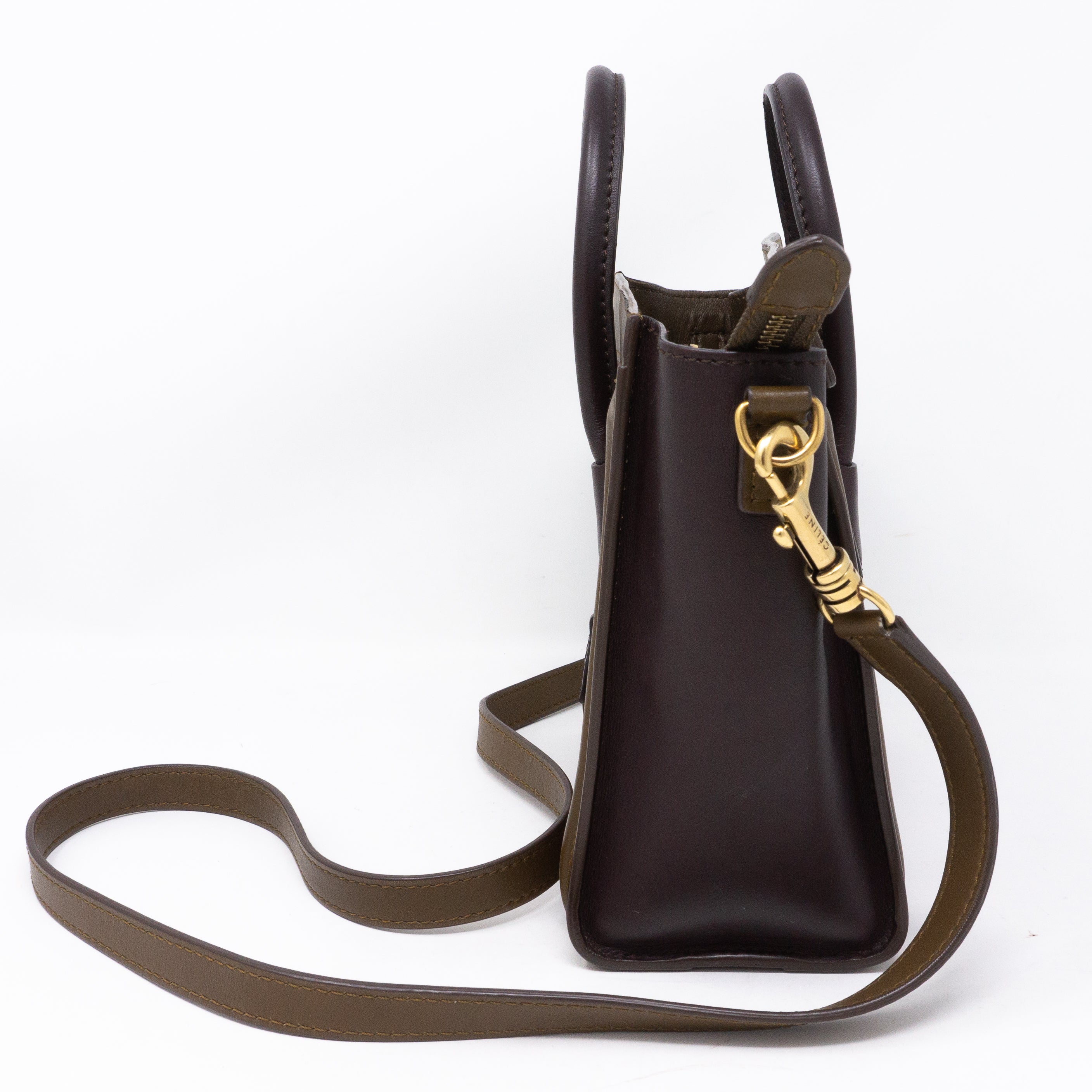 Nano Luggage Tri-color Leather
