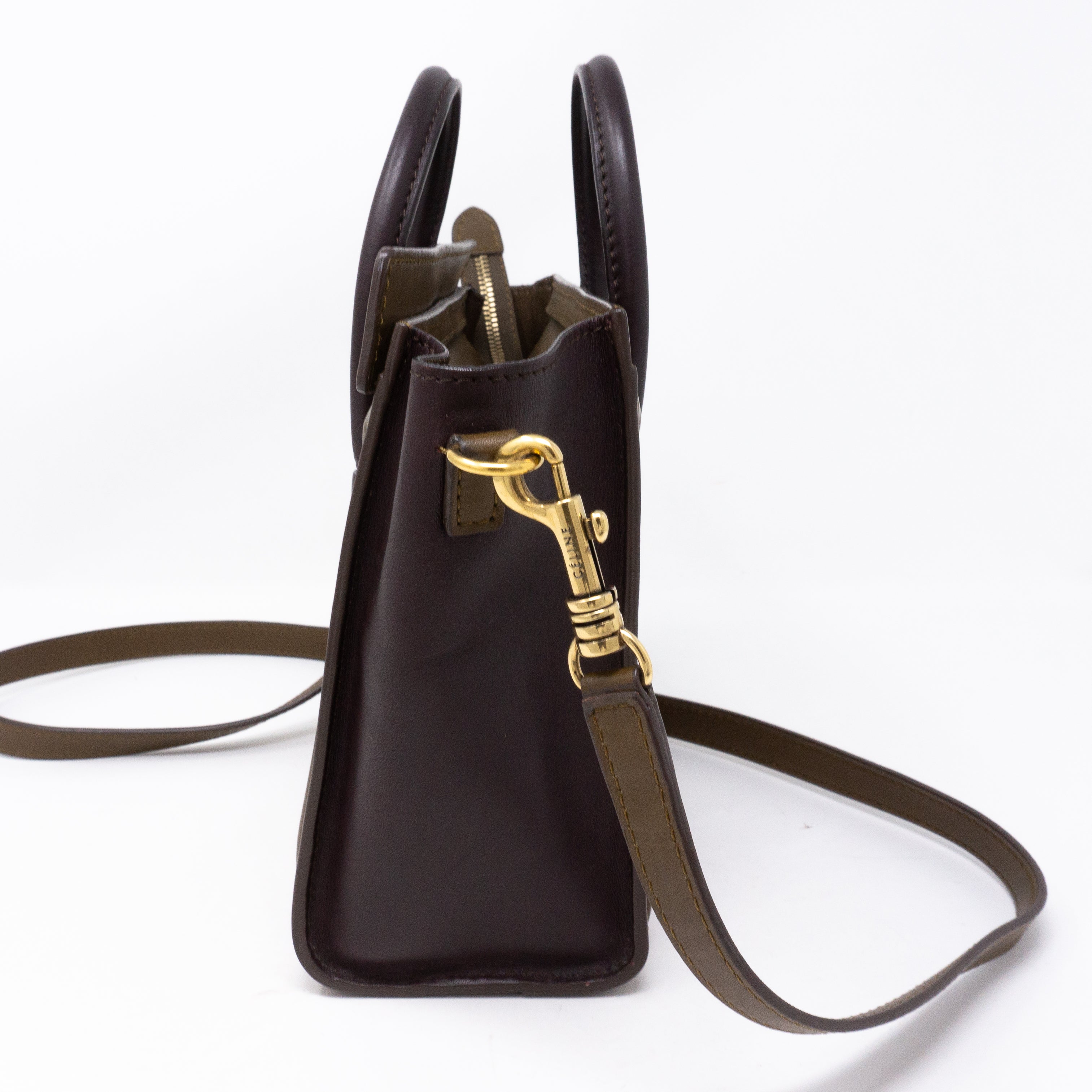 Nano Luggage Tri-color Leather