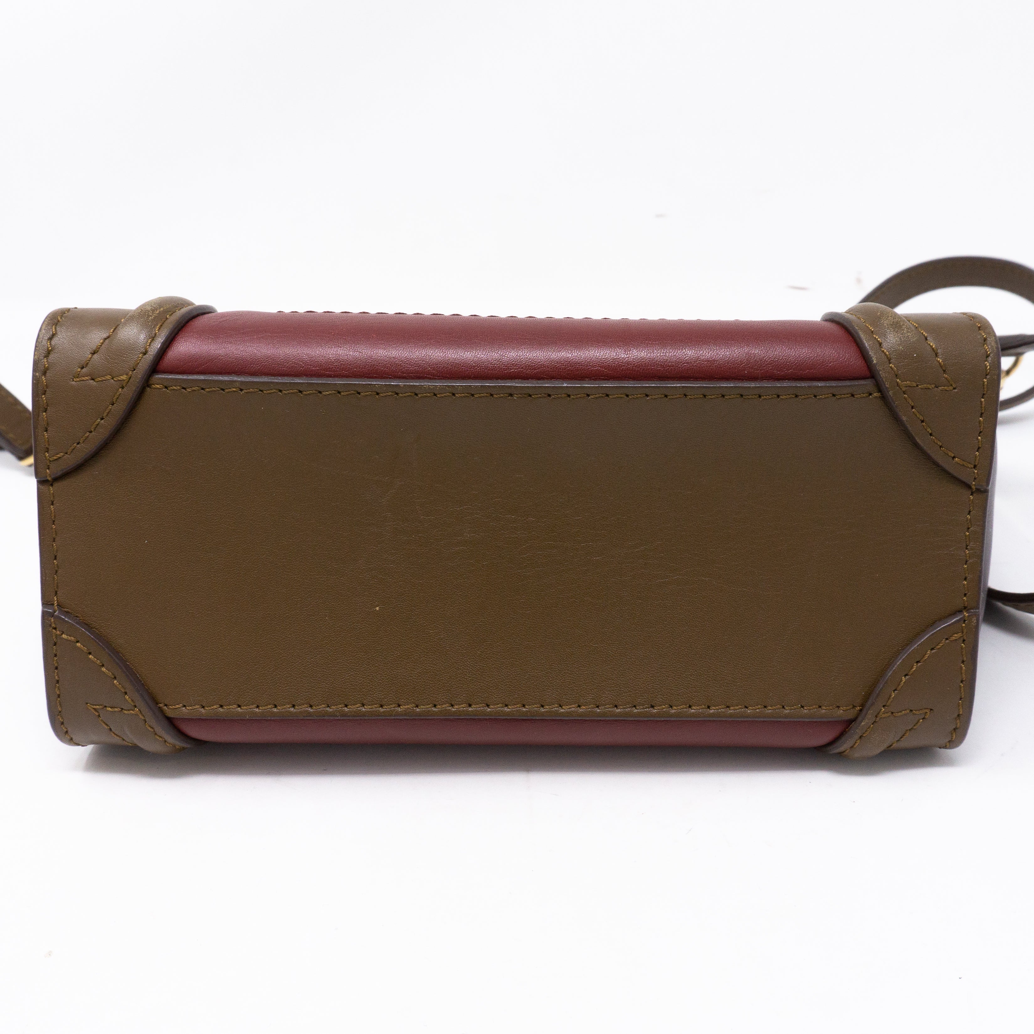 Nano Luggage Tri-color Leather