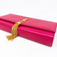 Kate Clutch Tassel Pink Leather