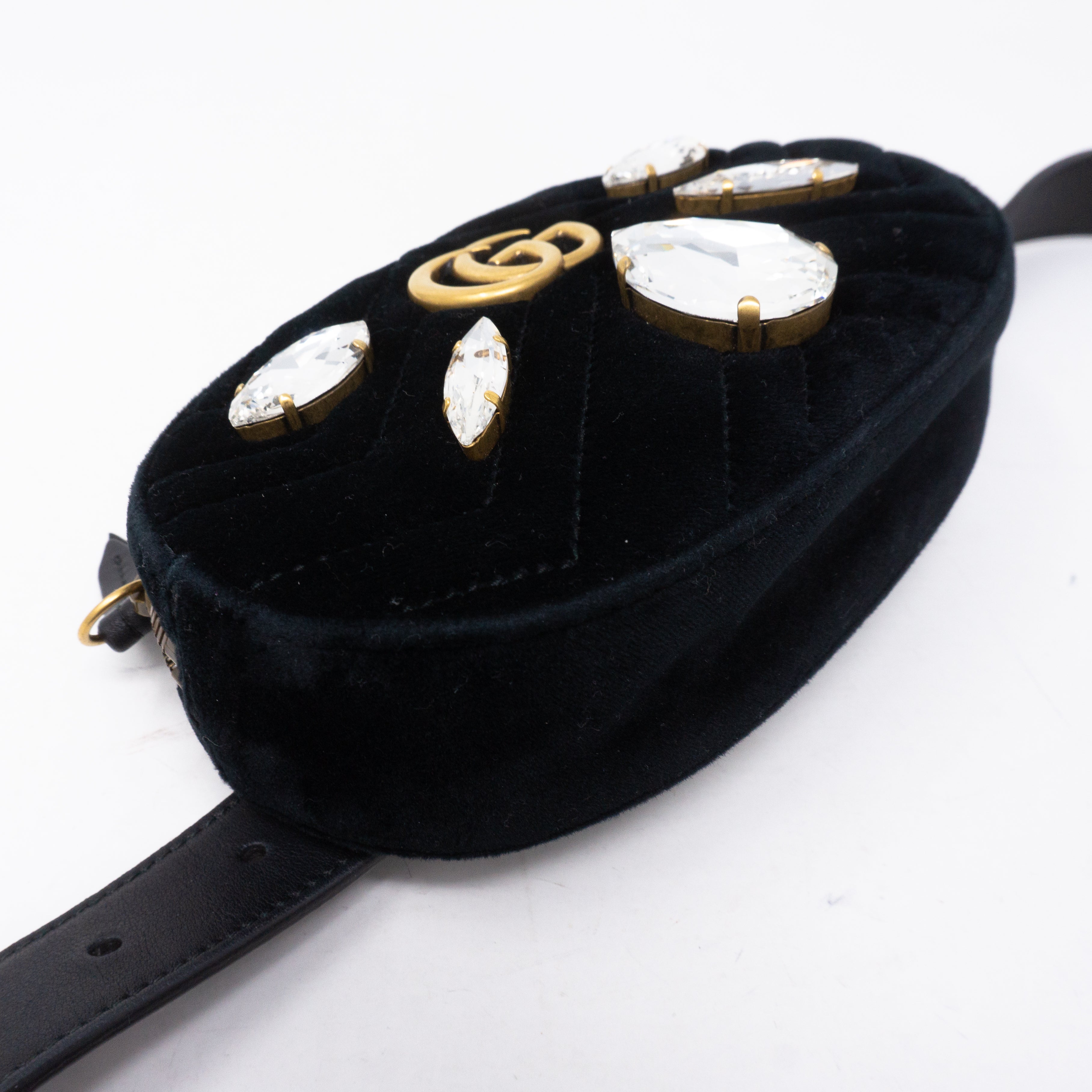 GG Marmont Matelasse Belt Bag Velvet