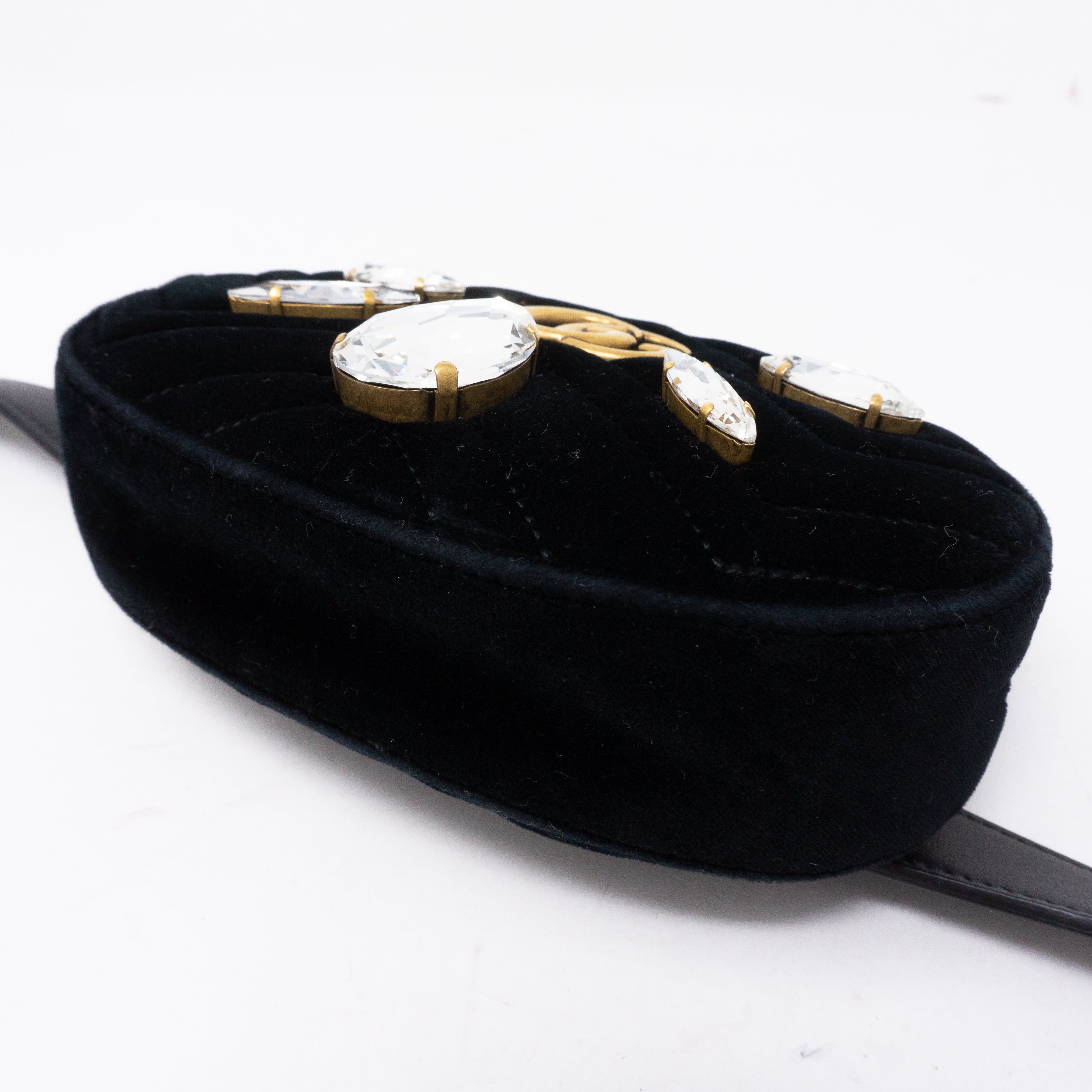 GG Marmont Matelasse Belt Bag Velvet
