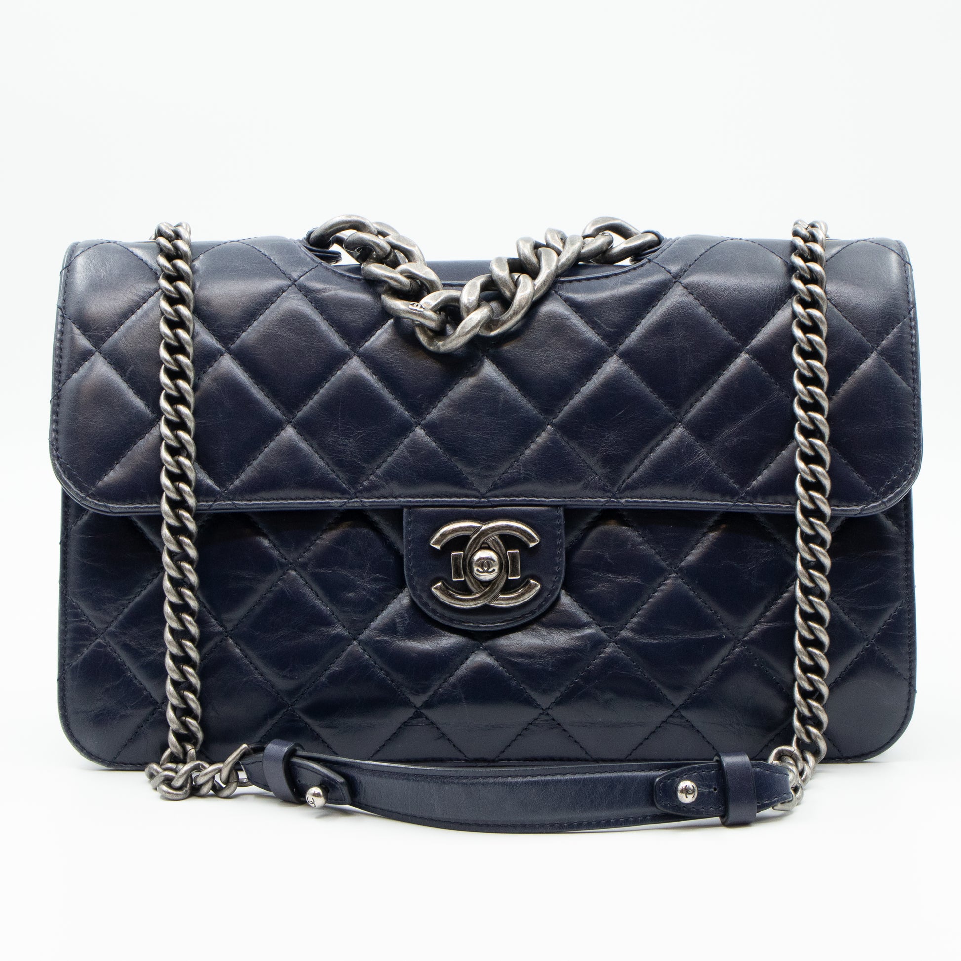Chanel Perfect Edge Flap Bag Quilted Calfskin Jumbo Black