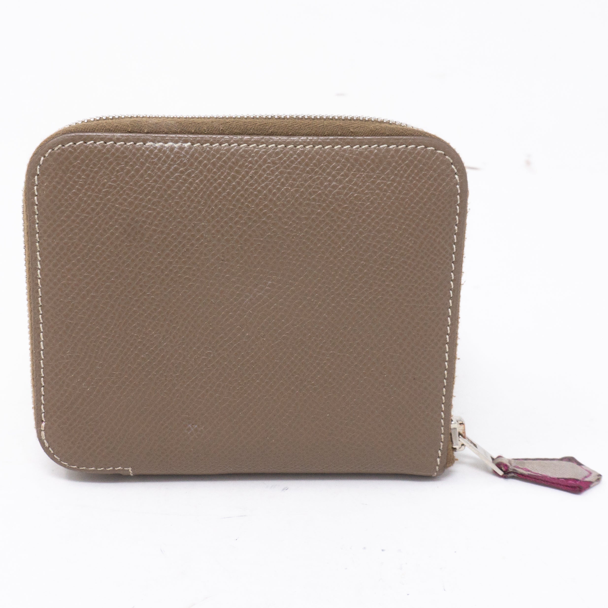 Silk'in Compact Wallet Etoupe Leather