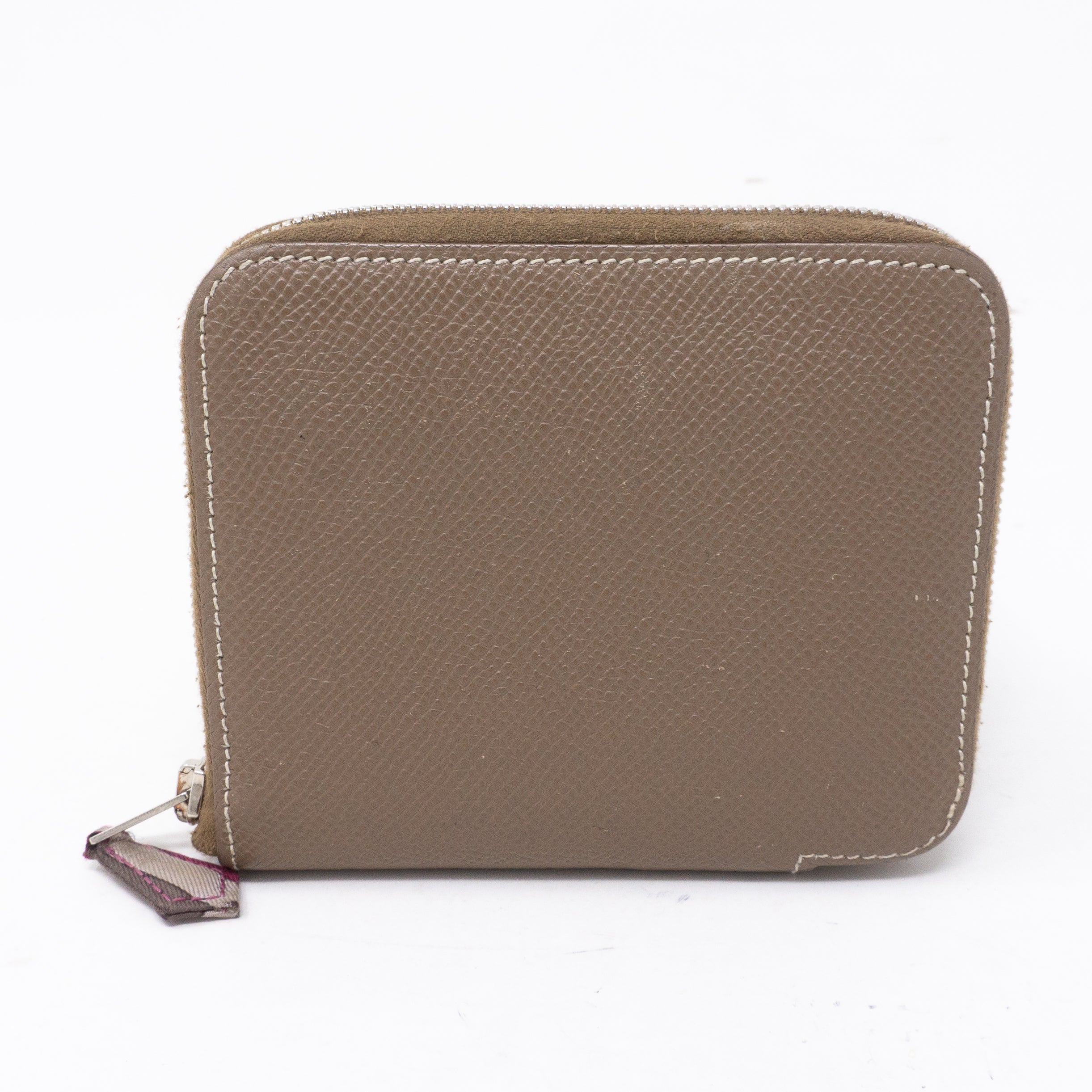 Silk'in Compact Wallet Etoupe Leather