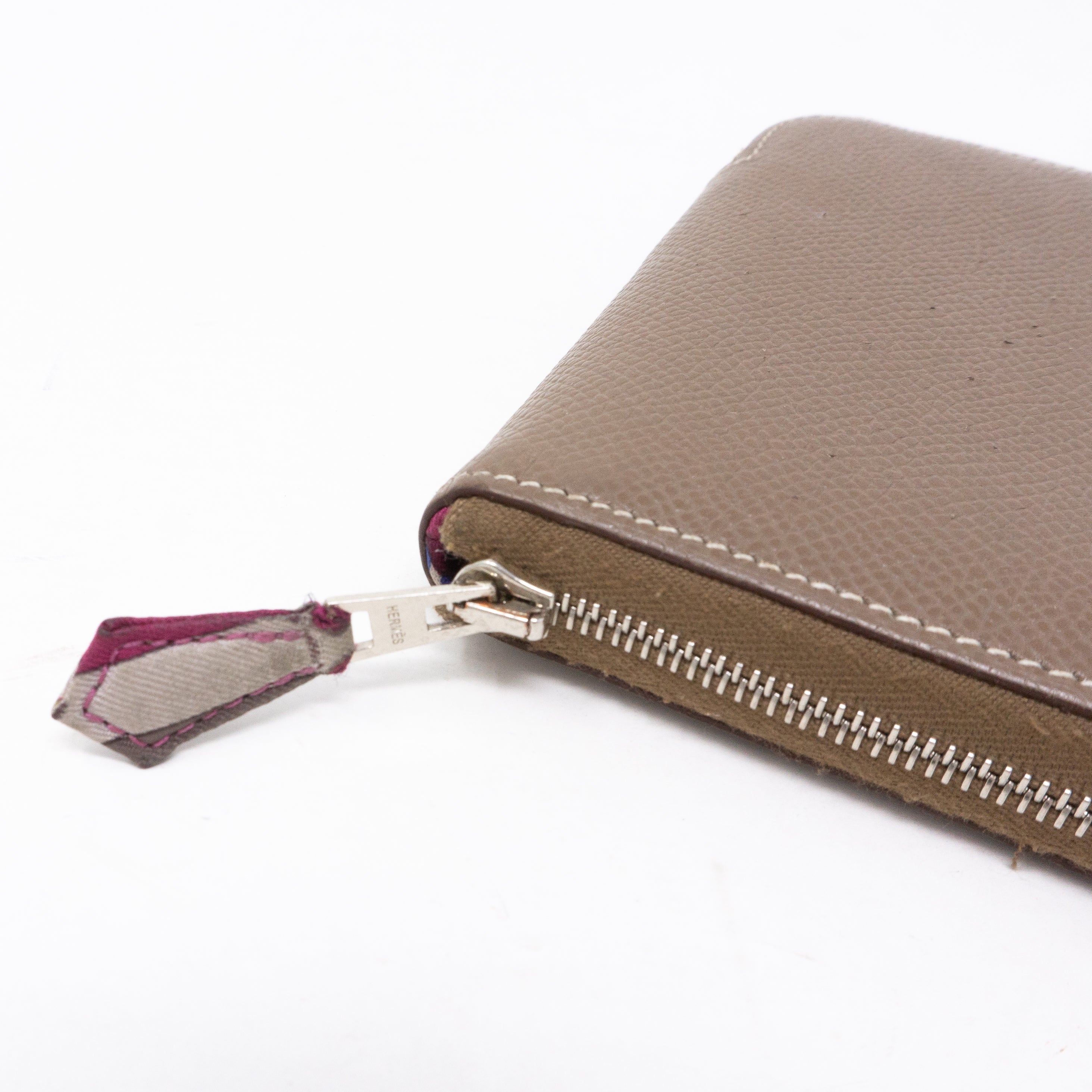 Silk'in Compact Wallet Etoupe Leather