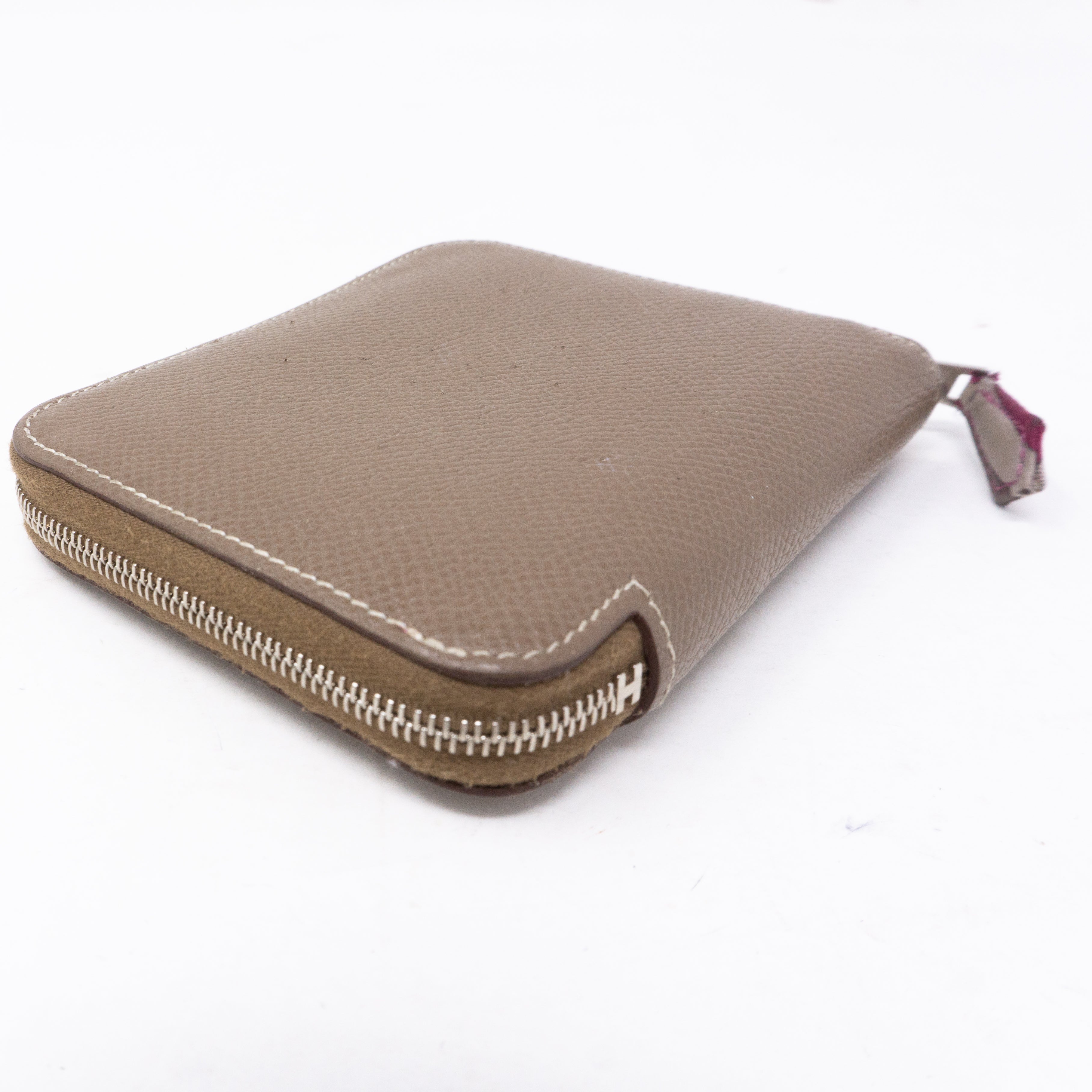Silk'in Compact Wallet Etoupe Leather