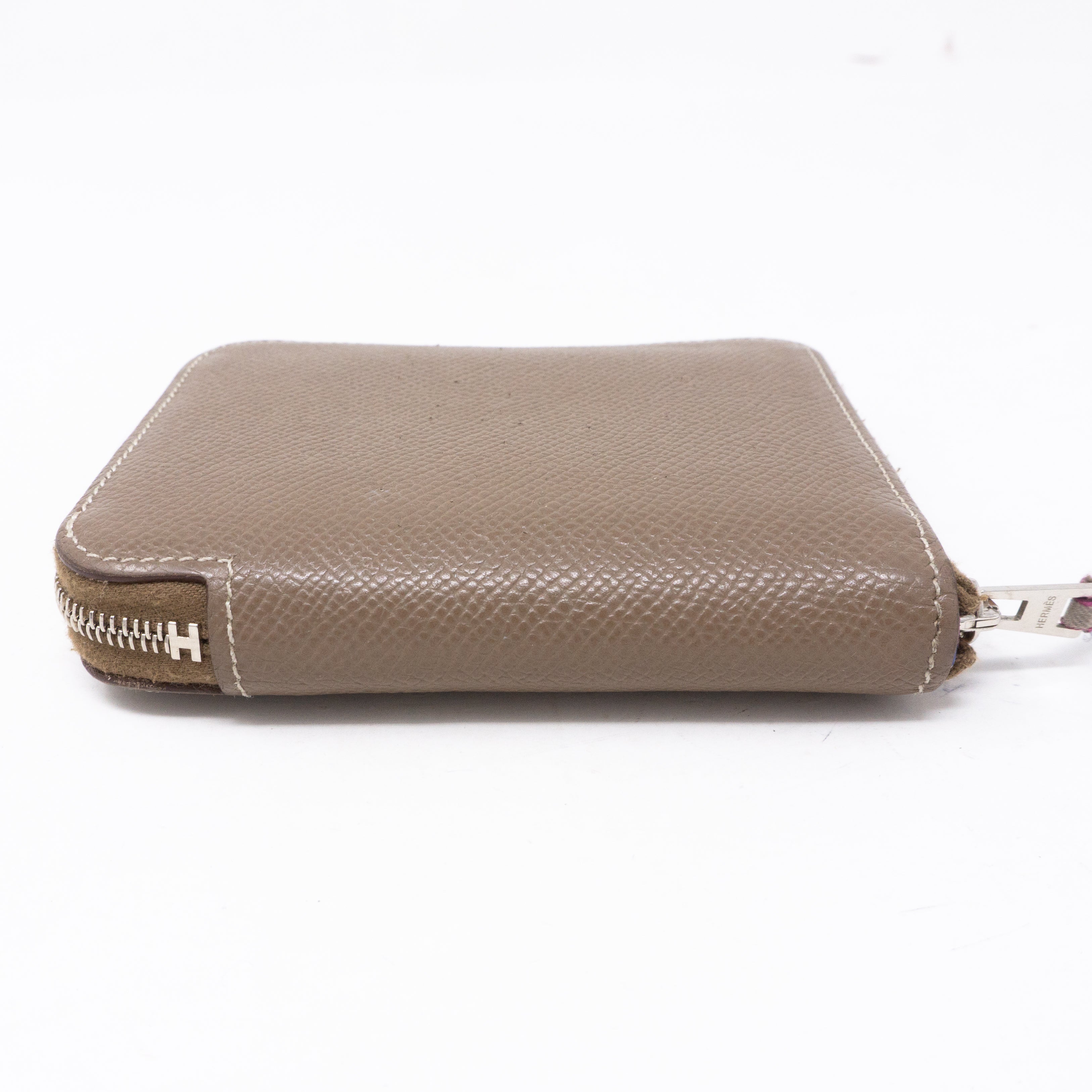 Silk'in Compact Wallet Etoupe Leather