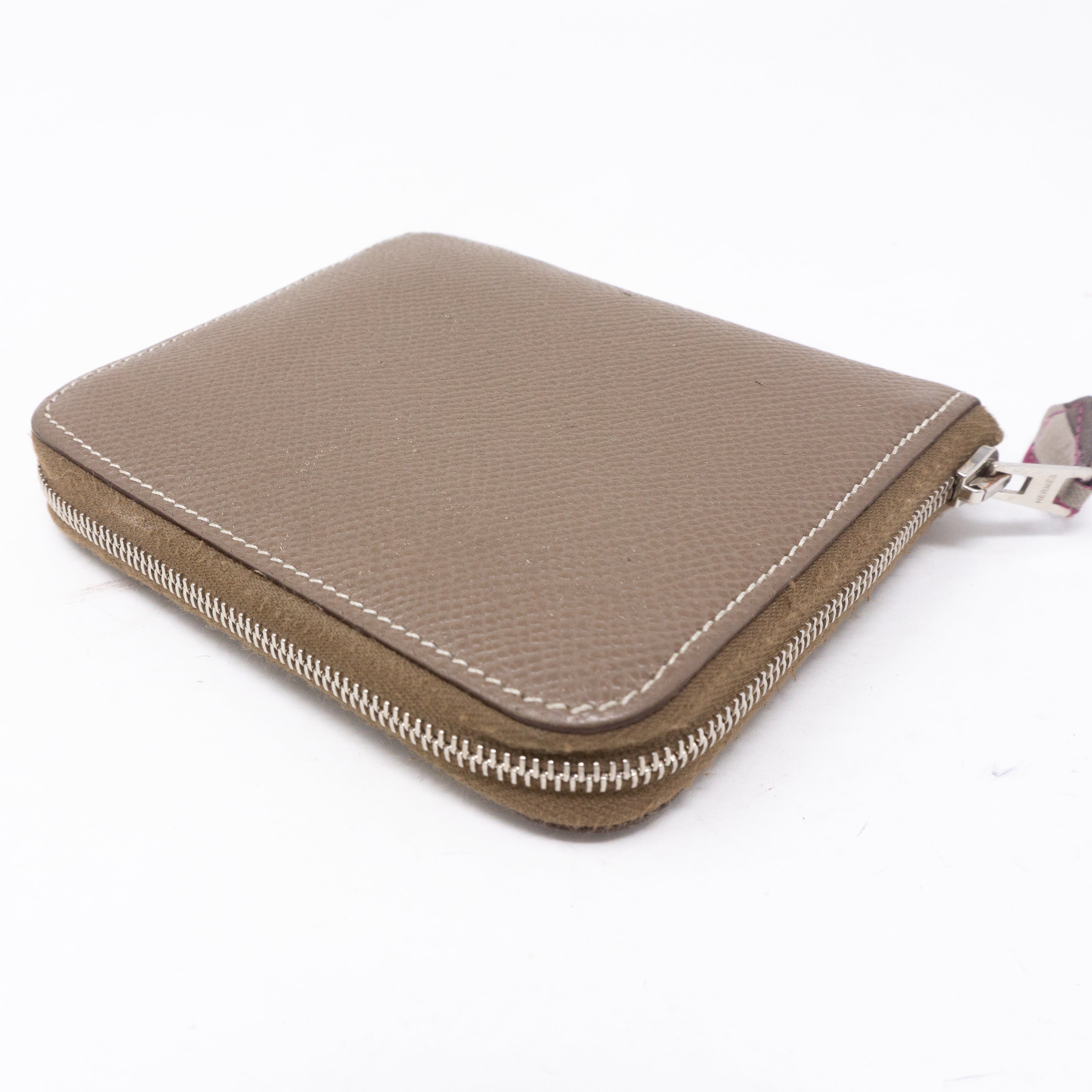 Silk'in Compact Wallet Etoupe Leather