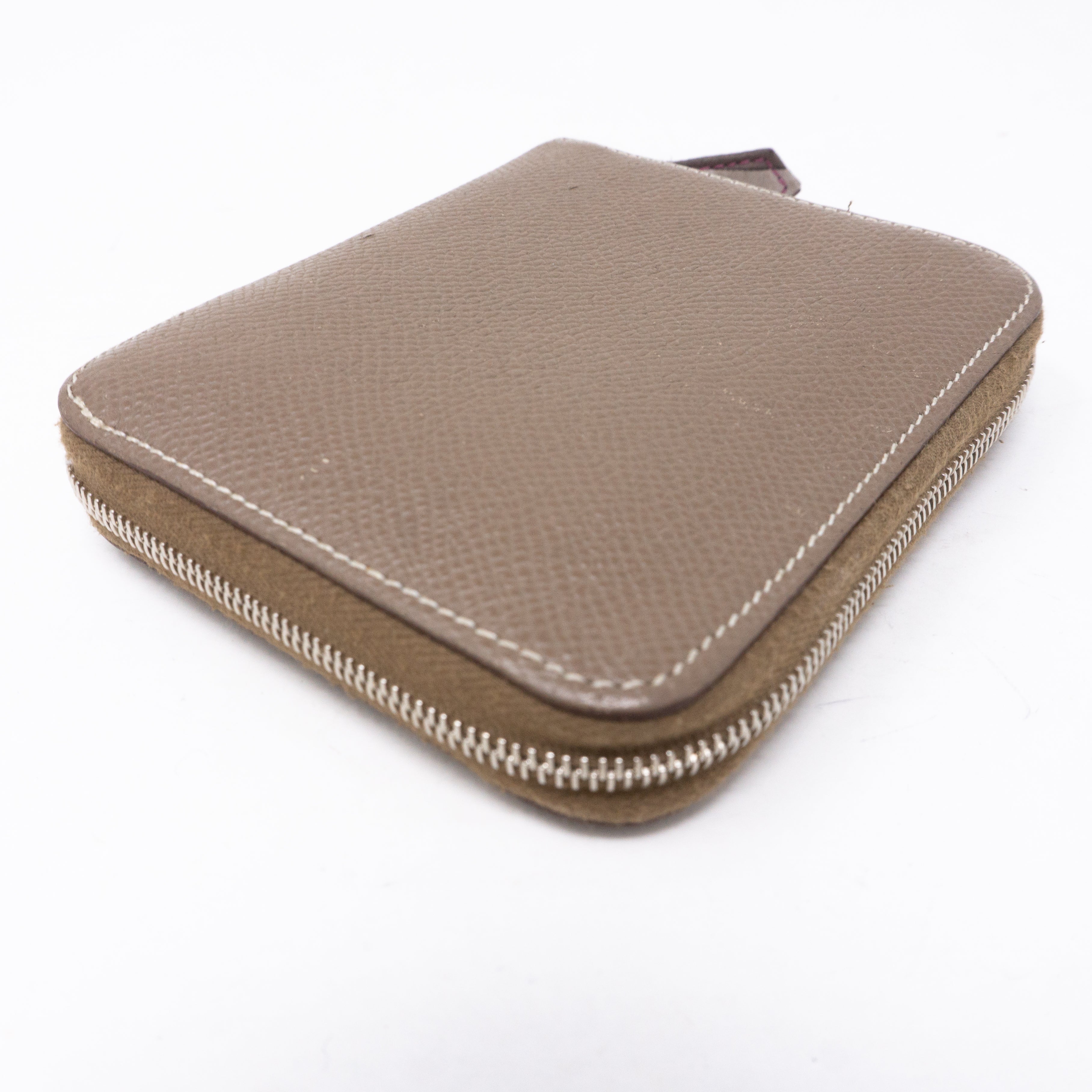 Silk'in Compact Wallet Etoupe Leather
