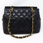 CC Quilted Shopping Tote Black Caviar
