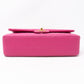Classic Double Flap Medium Chevron Pink Gold