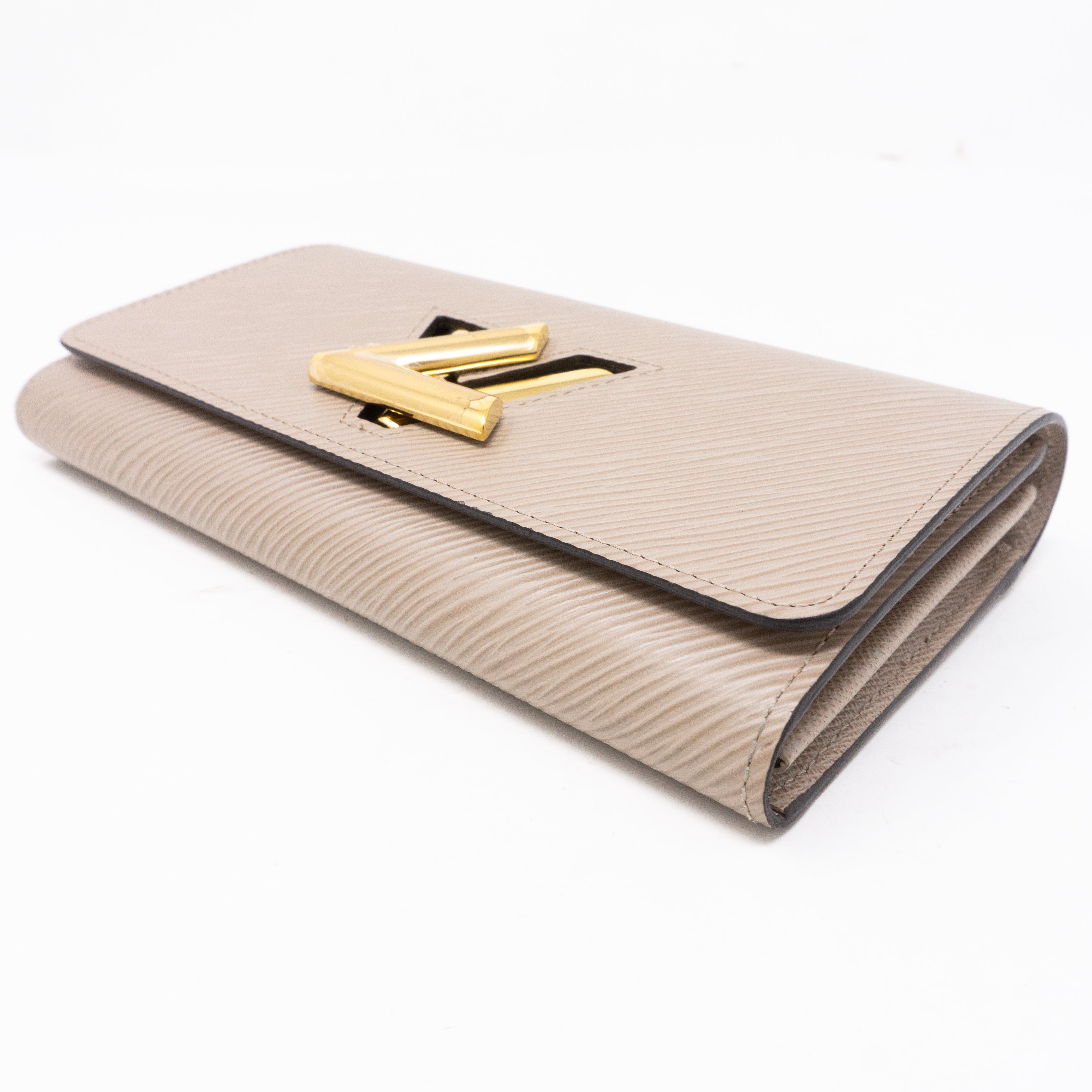 Twist Wallet Epi Leather Galet Grey