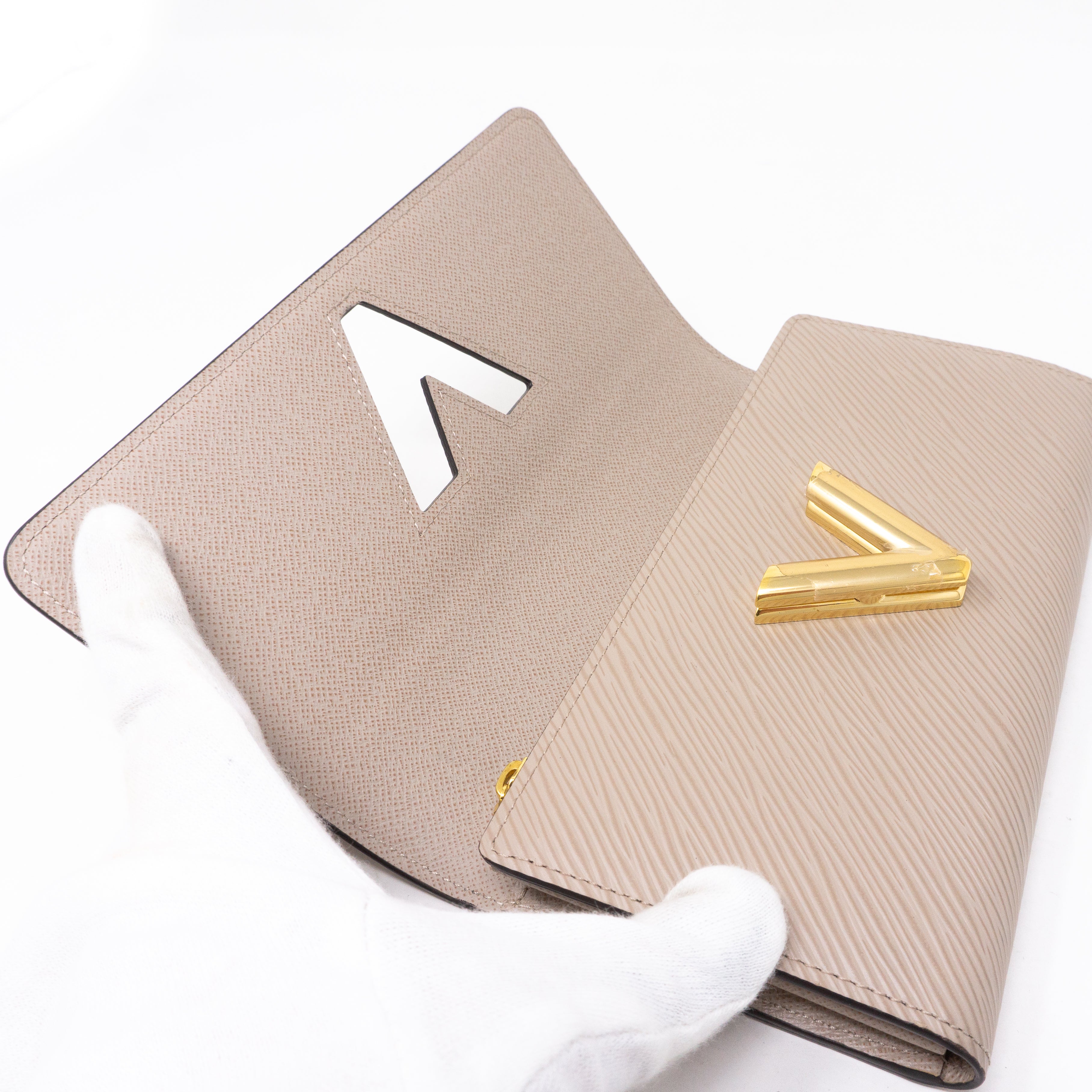 Twist Wallet Epi Leather Galet Grey