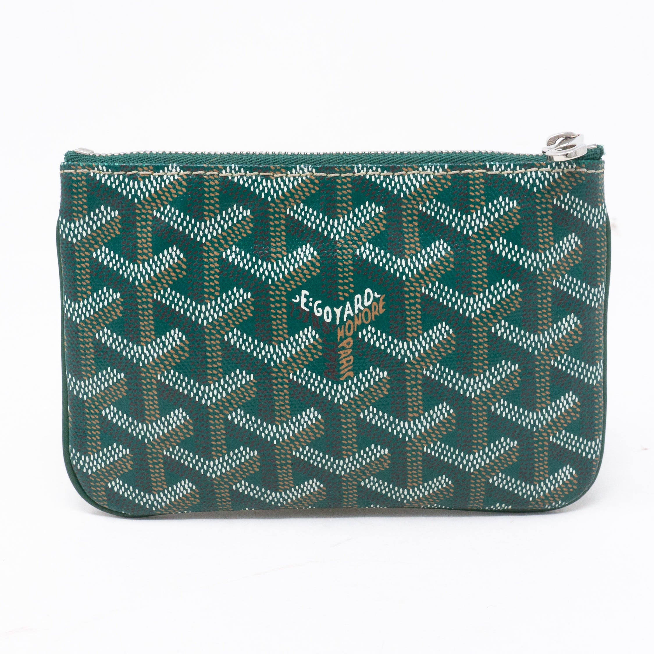 Goyard on sale green pouch