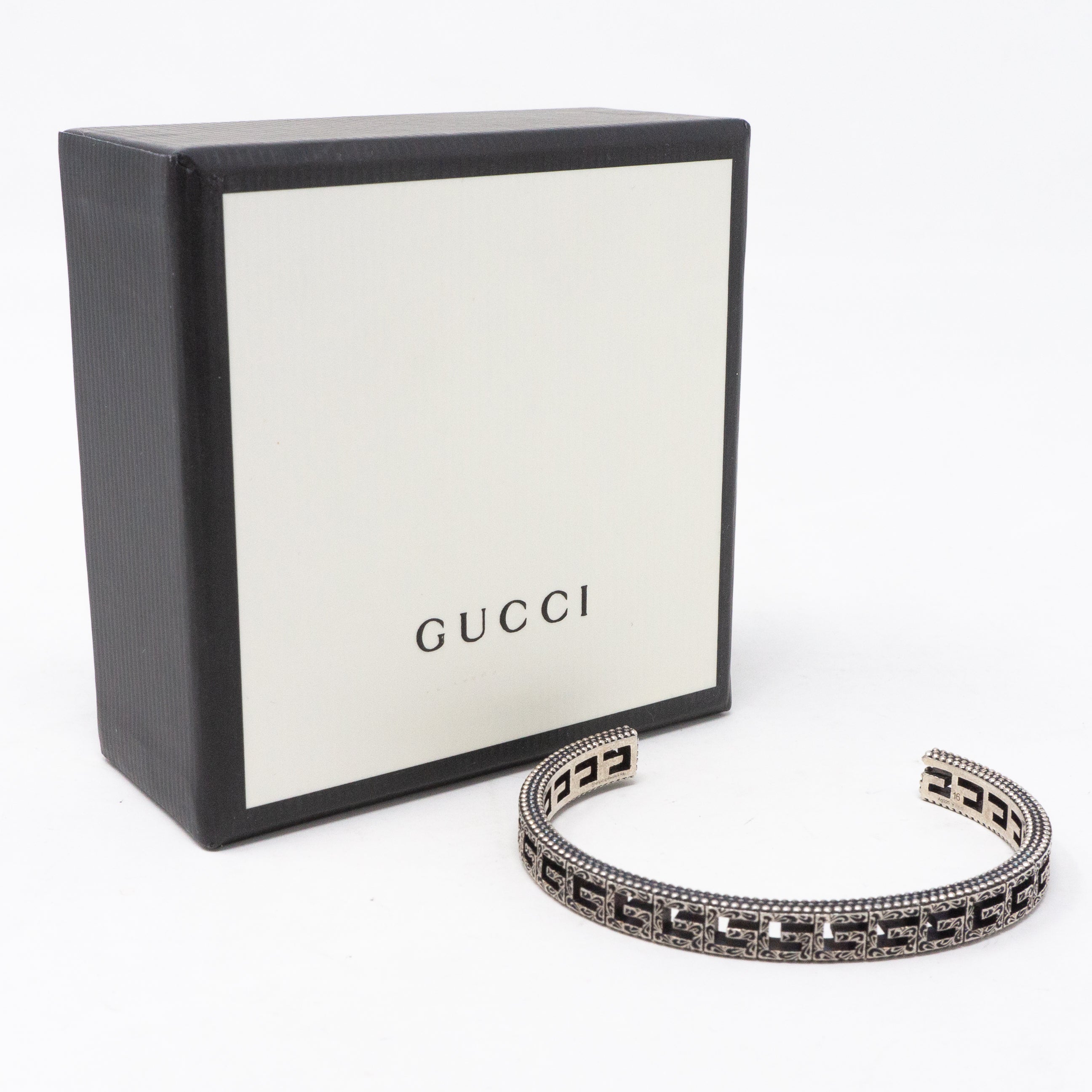 Sterling Silver Square G Bracelet