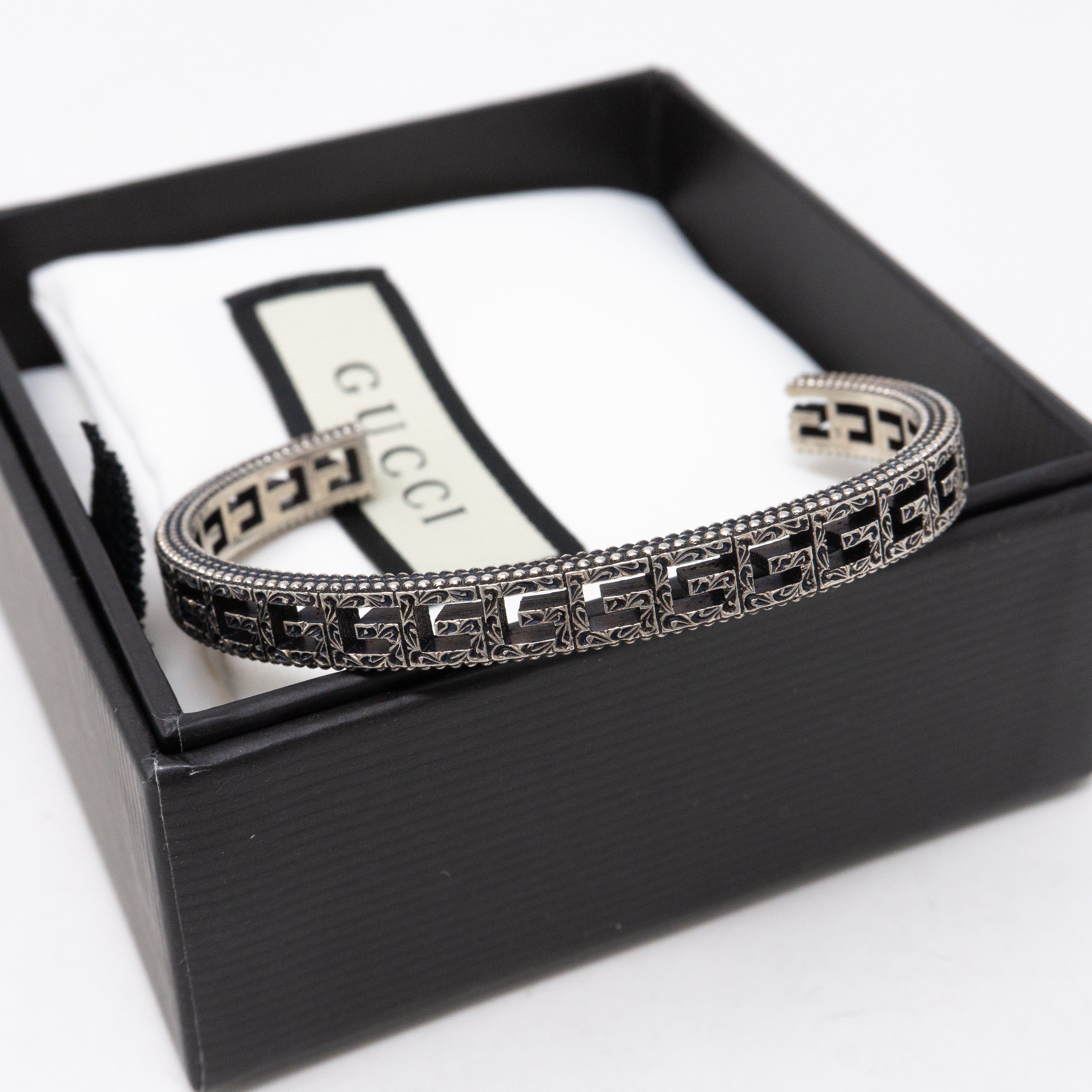 Sterling Silver Square G Bracelet