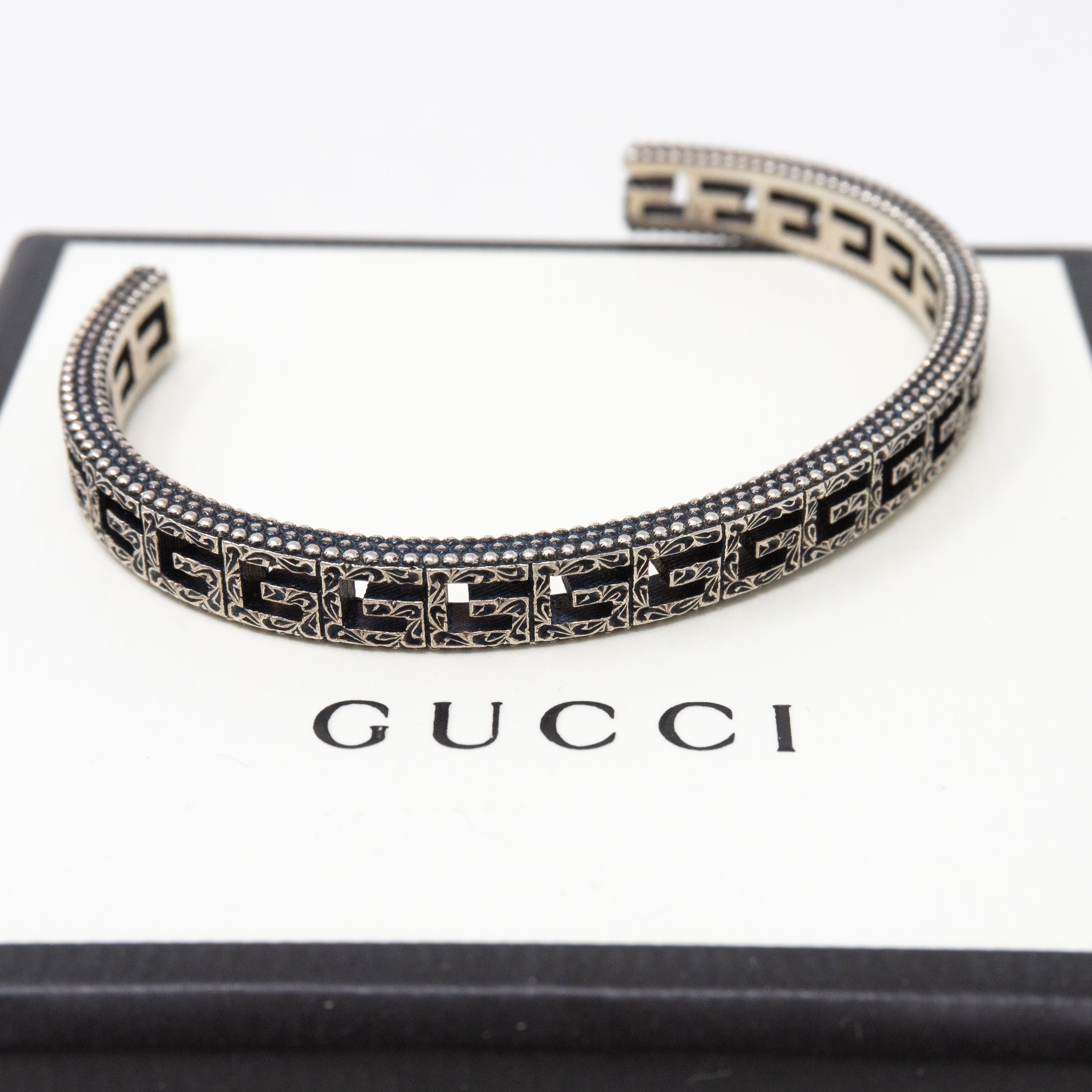 Sterling Silver Square G Bracelet
