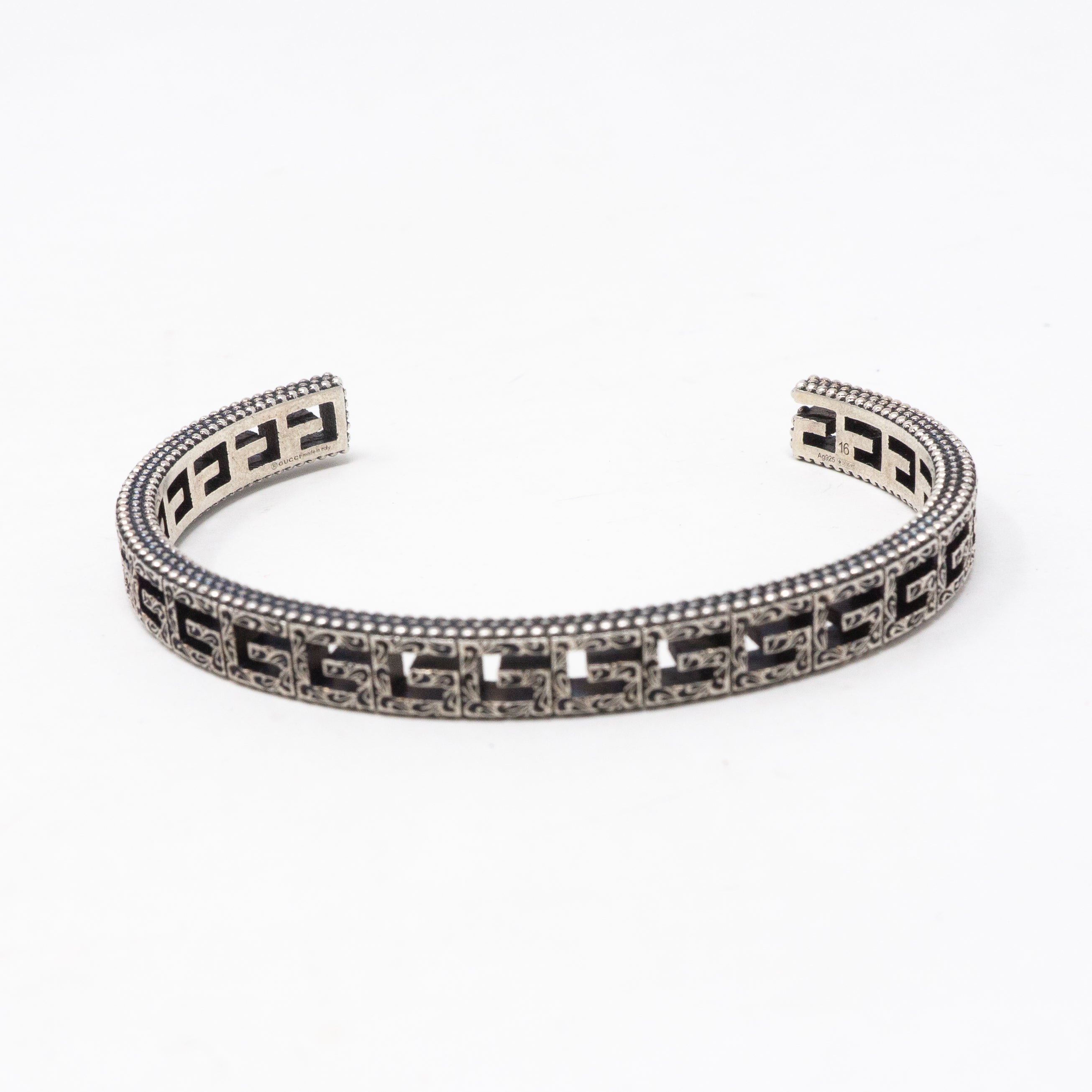 Sterling Silver Square G Bracelet