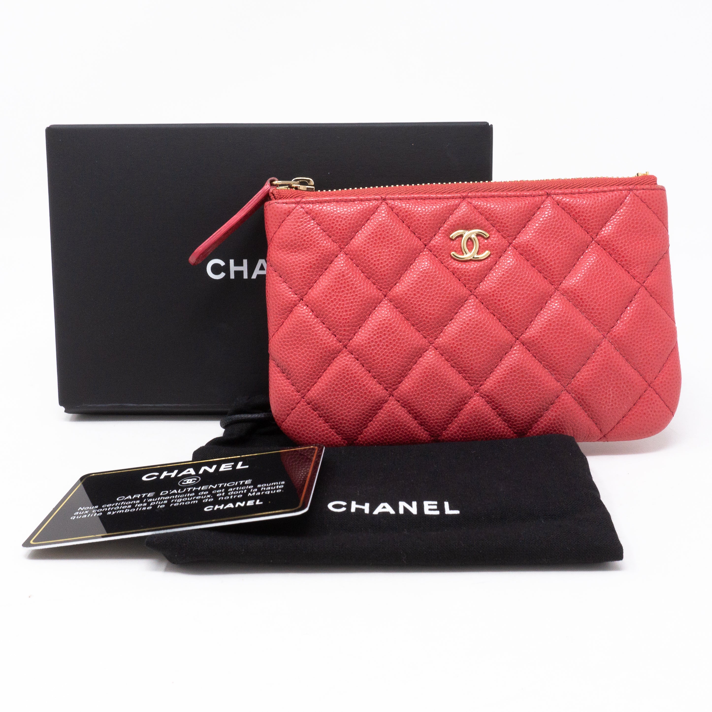 Classic Mini Pouch Pink Caviar