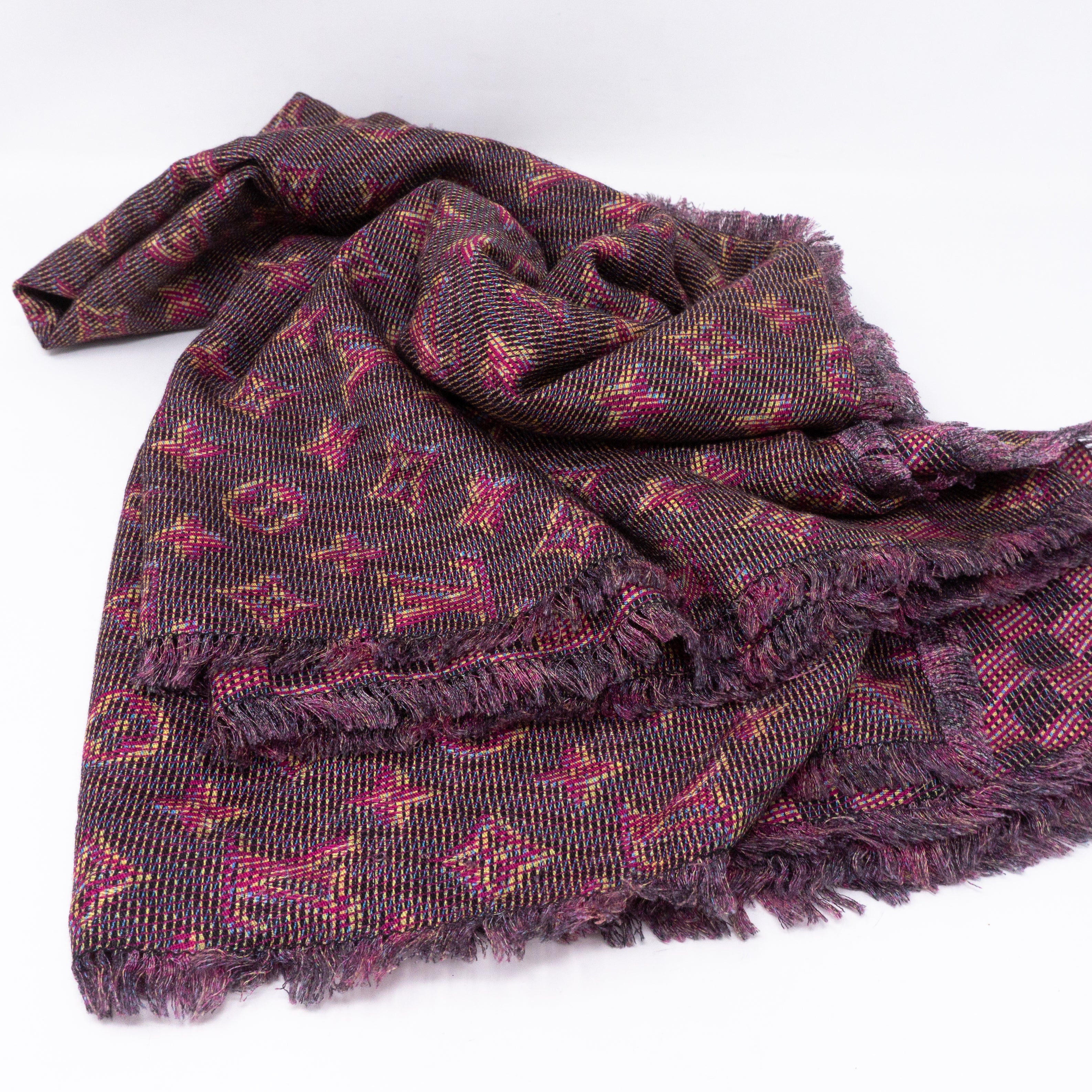 Monogram Damier Shawl Pop Pink