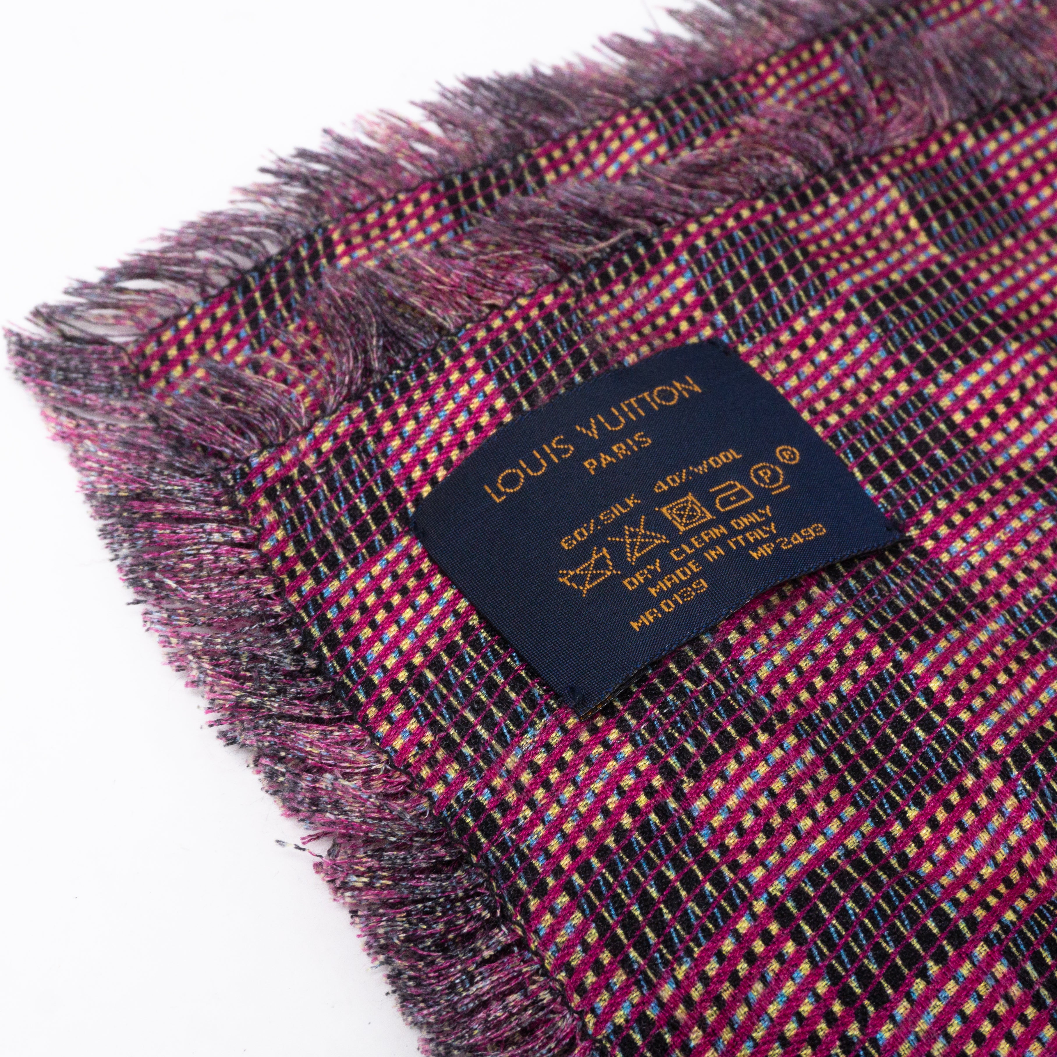 Monogram Damier Shawl Pop Pink