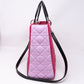 Lady Dior Large Pink Tricolor Leather