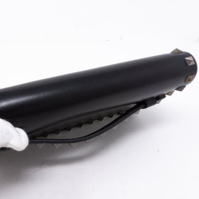 Rockstud Bracelet Flap Clutch Black