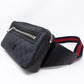 GG Supreme Black Belt Bag