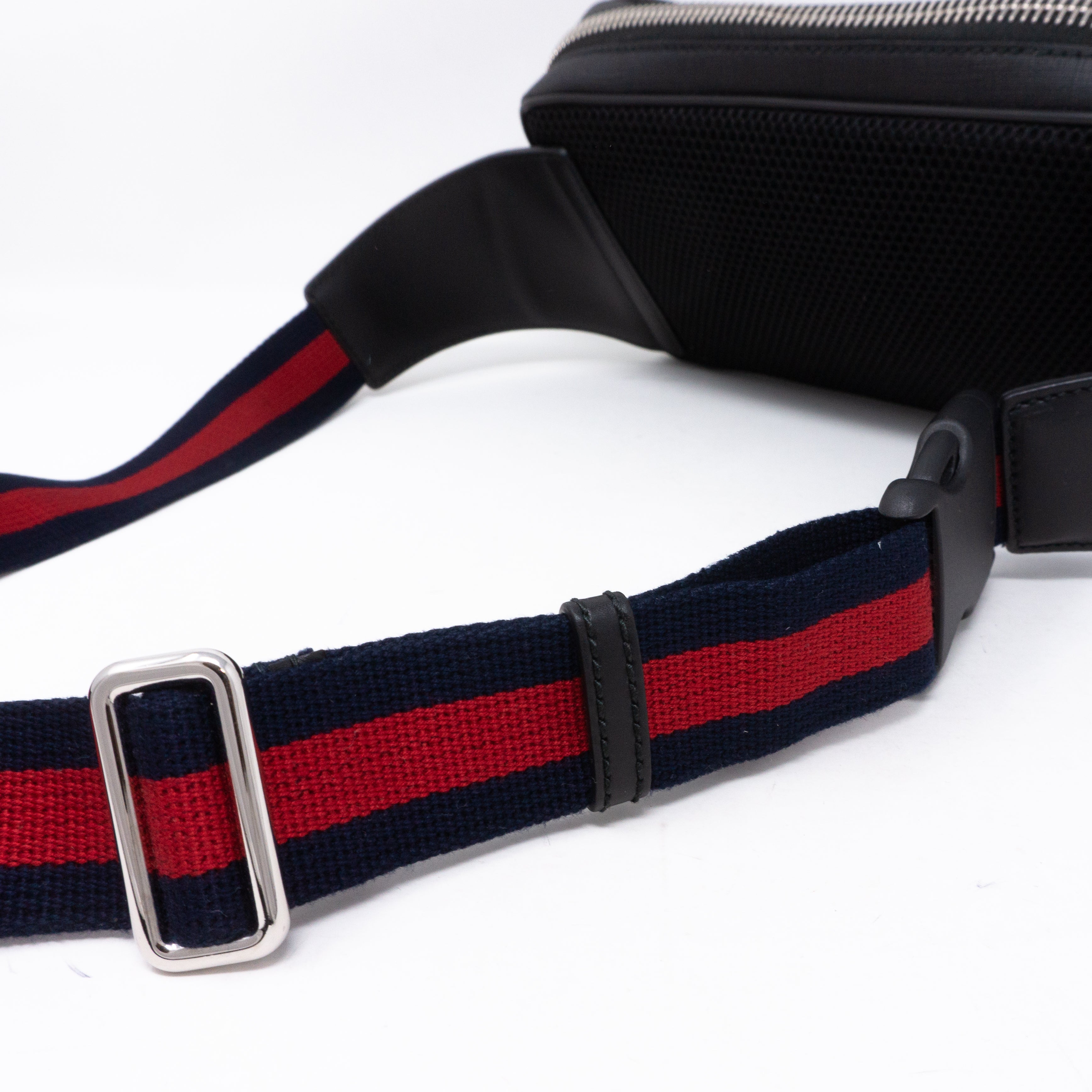 GG Supreme Black Belt Bag