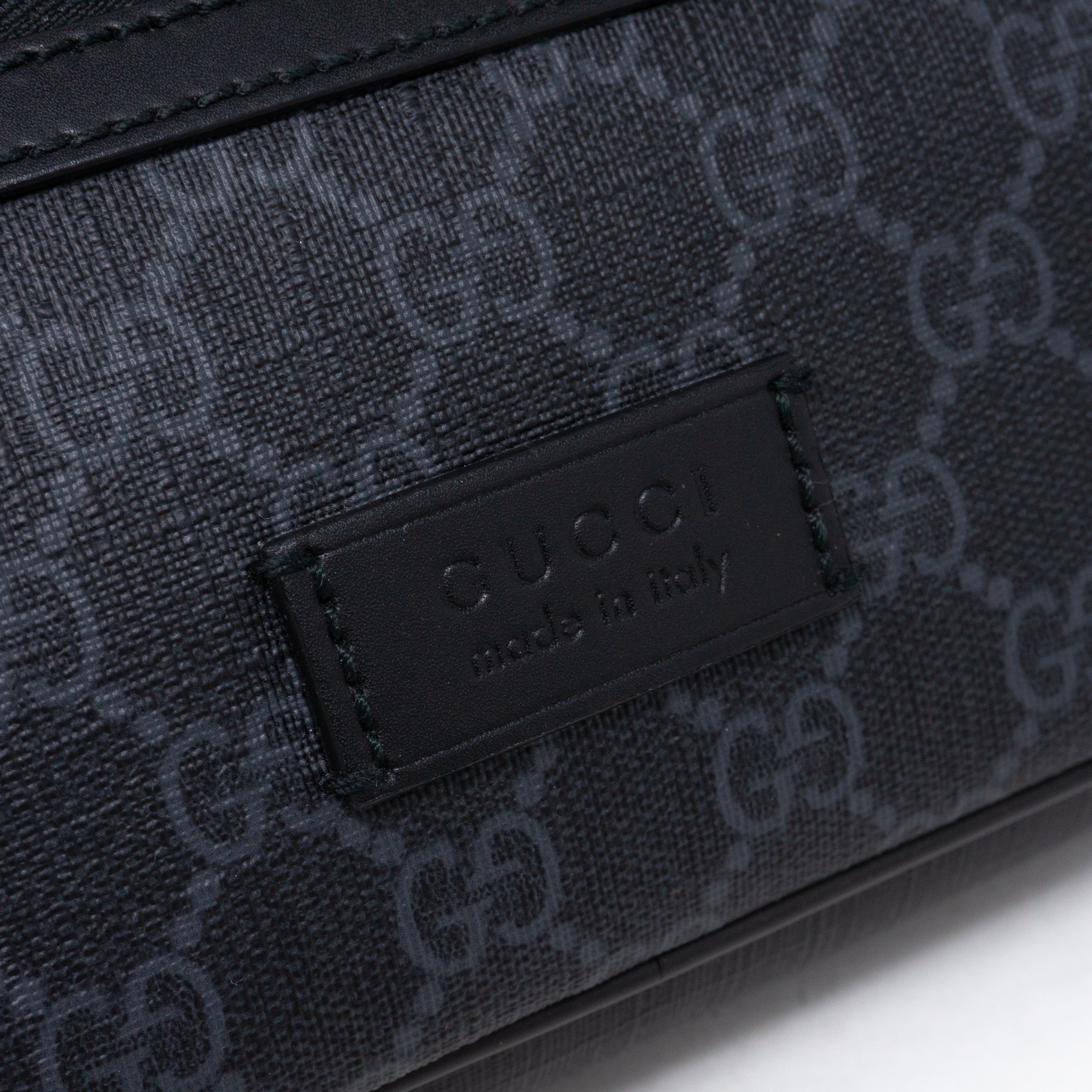 GG Supreme Black Belt Bag