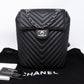 Urban Spirit Backpack Black Chevron Quilted Leather