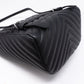 Urban Spirit Backpack Black Chevron Quilted Leather
