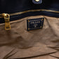 Large Shopping Tote Blue Leather