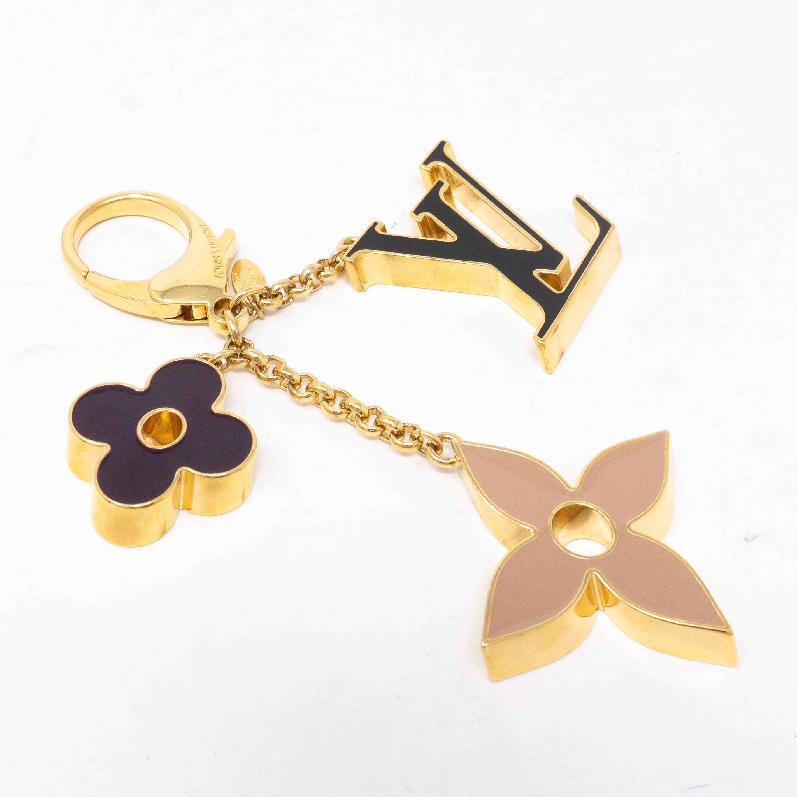 Fleur de Monogram Bag Charm