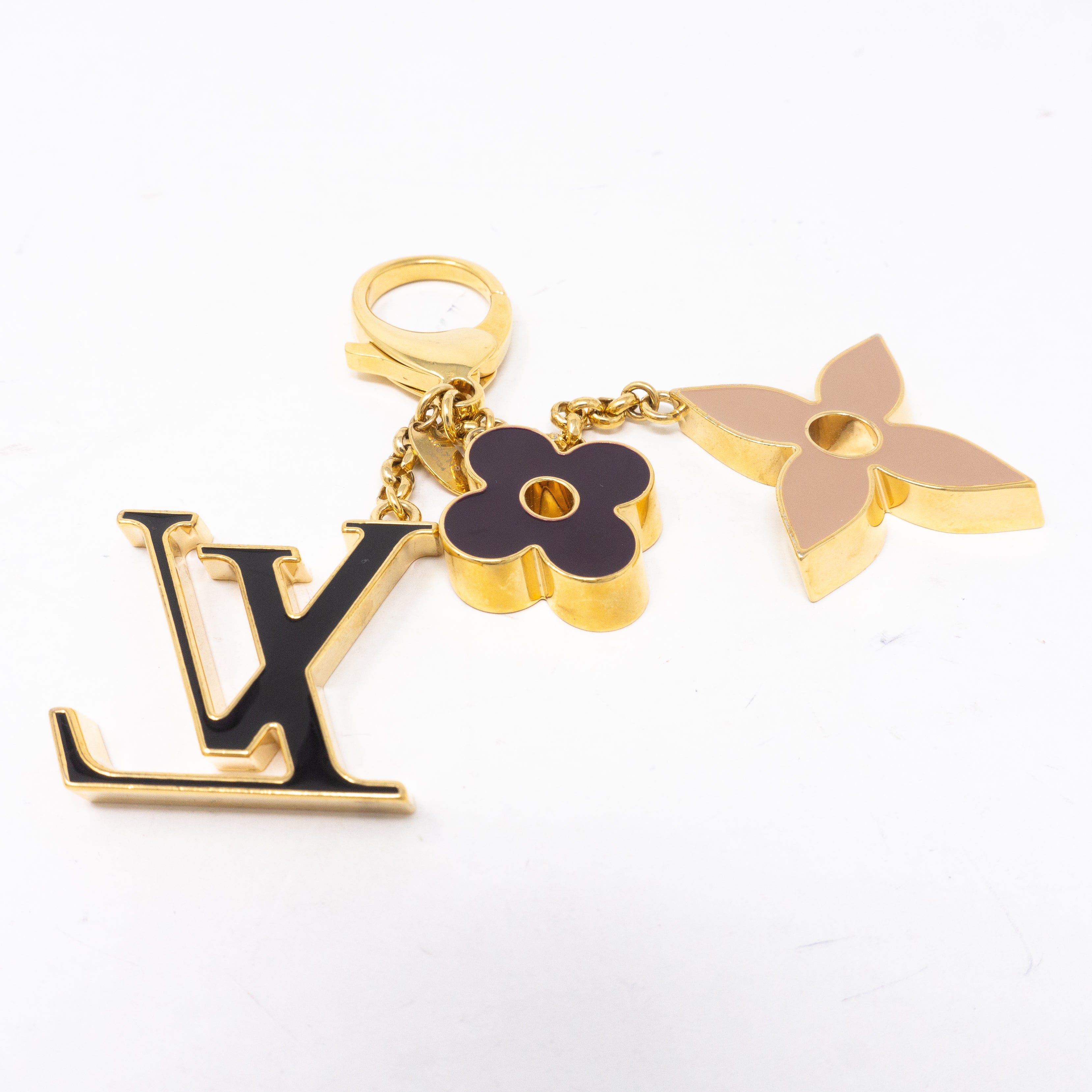 Fleur de Monogram Bag Charm