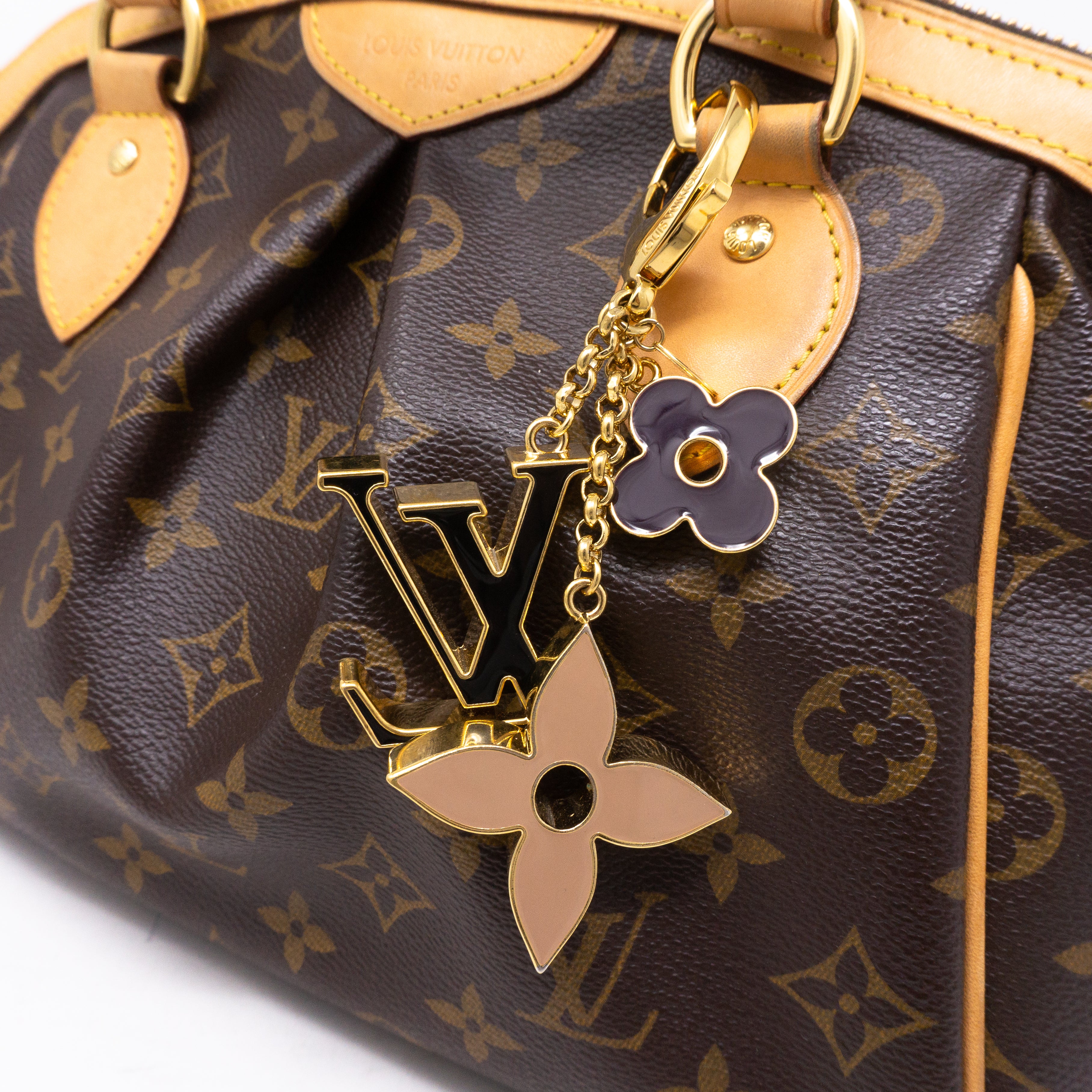 Fleur de Monogram Bag Charm