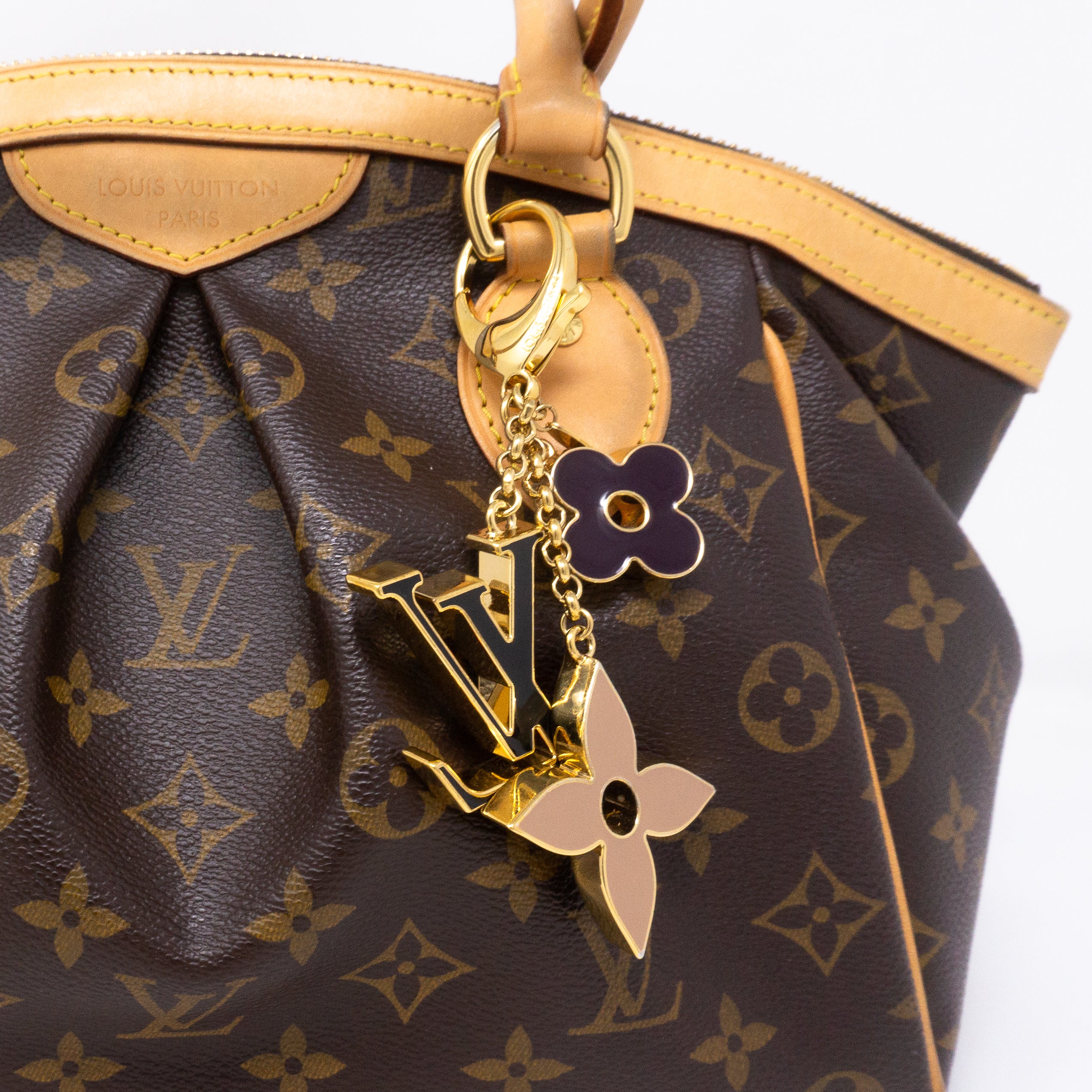 Fleur de Monogram Bag Charm
