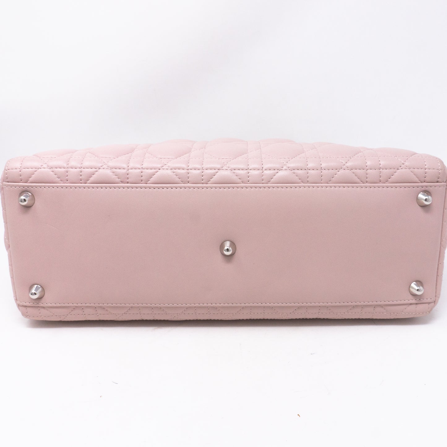 Lady Dior Large Light Pink Leather