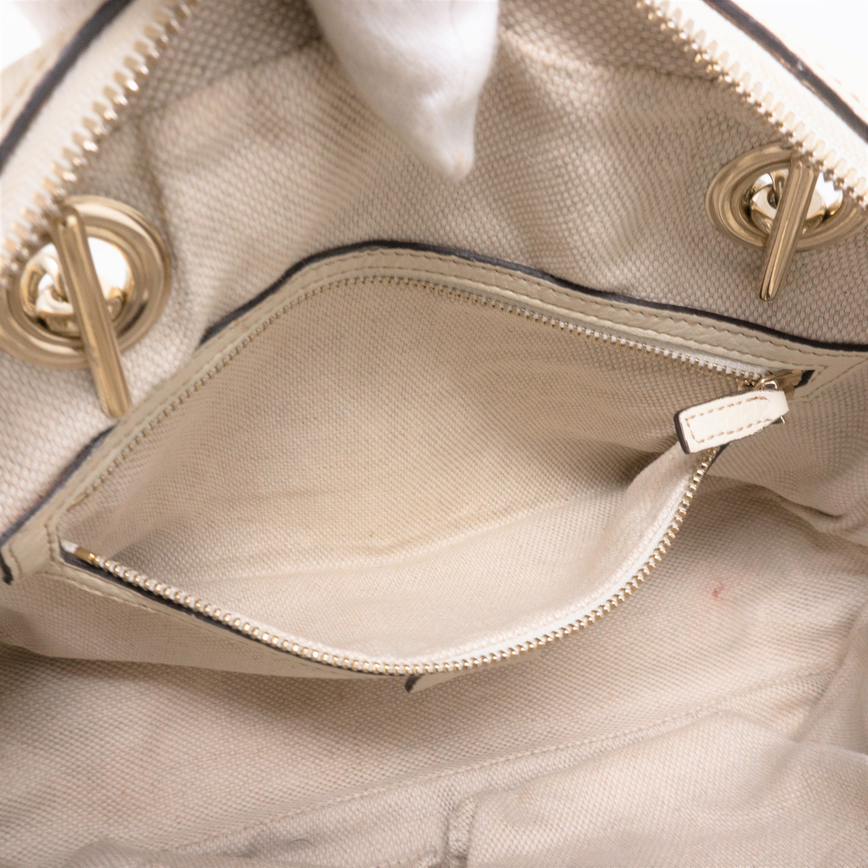Soho Double Chain White Leather