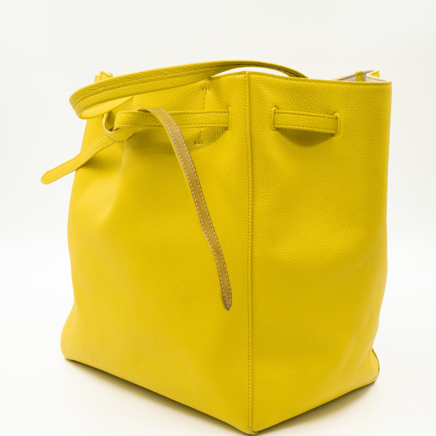 Cabas Phantom Tote Yellow Leather