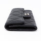 Classic Flap Card Case Black Lambskin